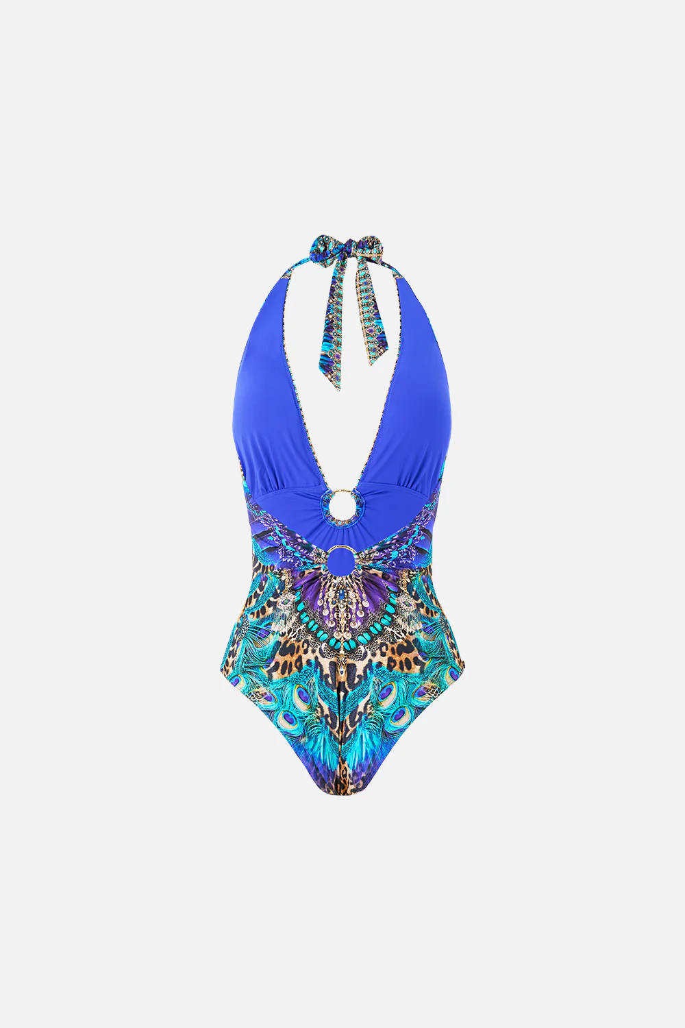 V NECK HALTER ONE PIECE WITH RING TRIMS COSMIC ZOOLOGY - Image 6
