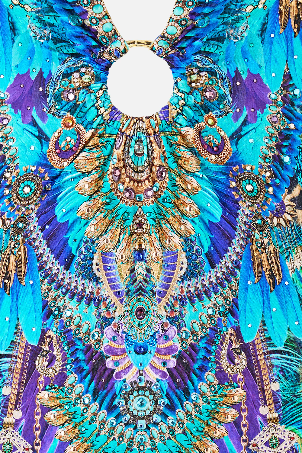 V NECK HALTER ONE PIECE WITH RING TRIMS COSMIC ZOOLOGY - Image 7