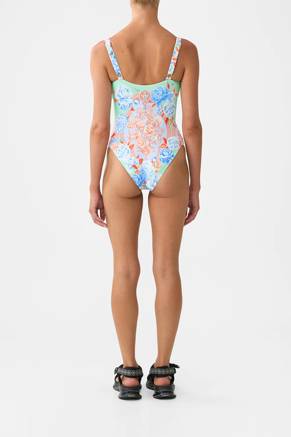 SWEETHEART NECK ONE PIECE WITH TIE FRONT TOPKAPI POP - Image 2