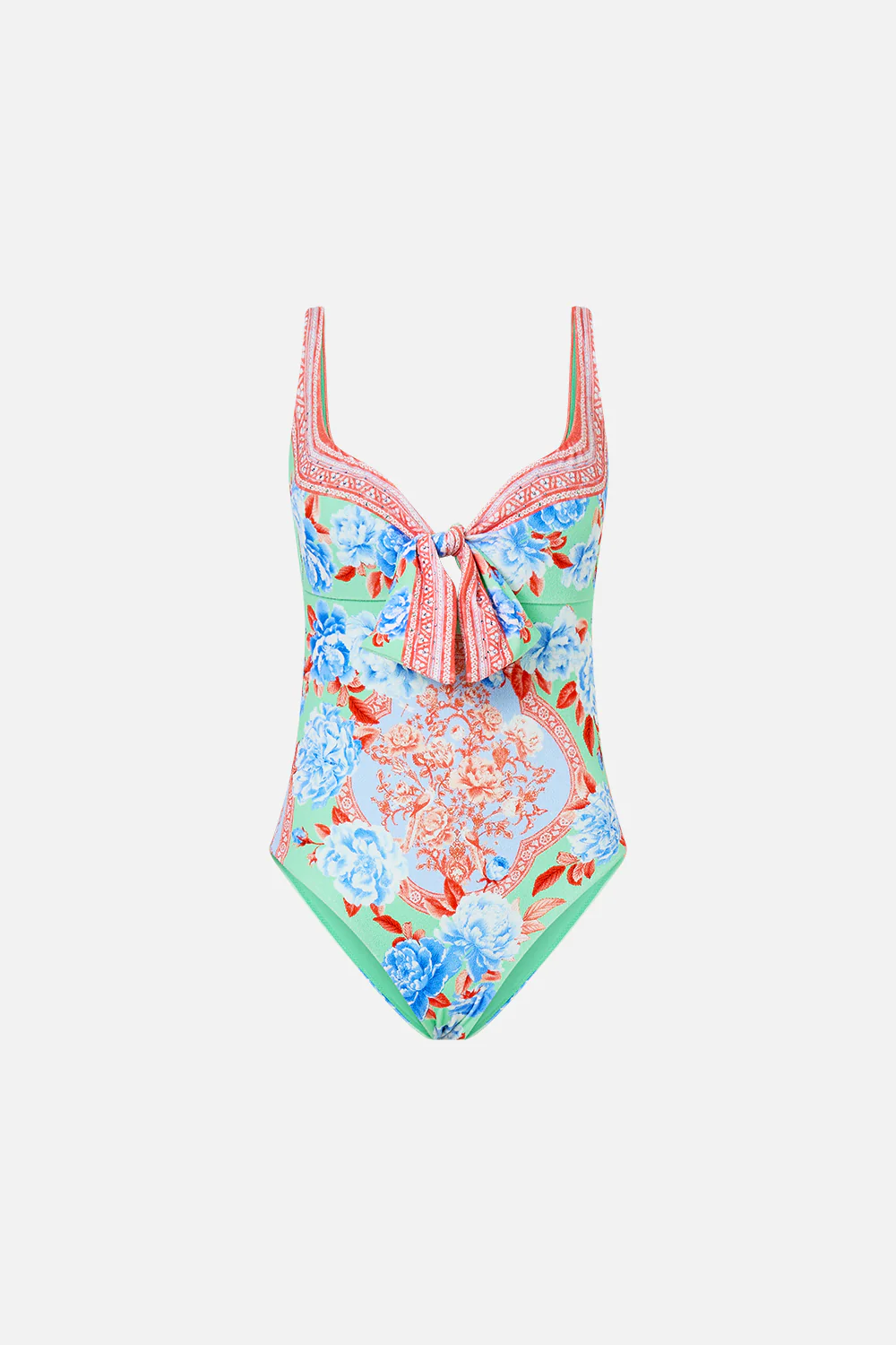 SWEETHEART NECK ONE PIECE WITH TIE FRONT TOPKAPI POP - Image 3