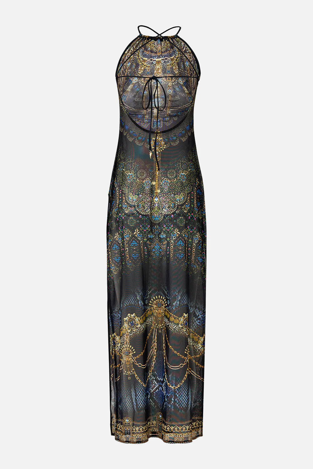 HIGH NECK BEACH MAXI DRESS WITH TIE BACK SONG OF THE SOLSTICE - Image 7