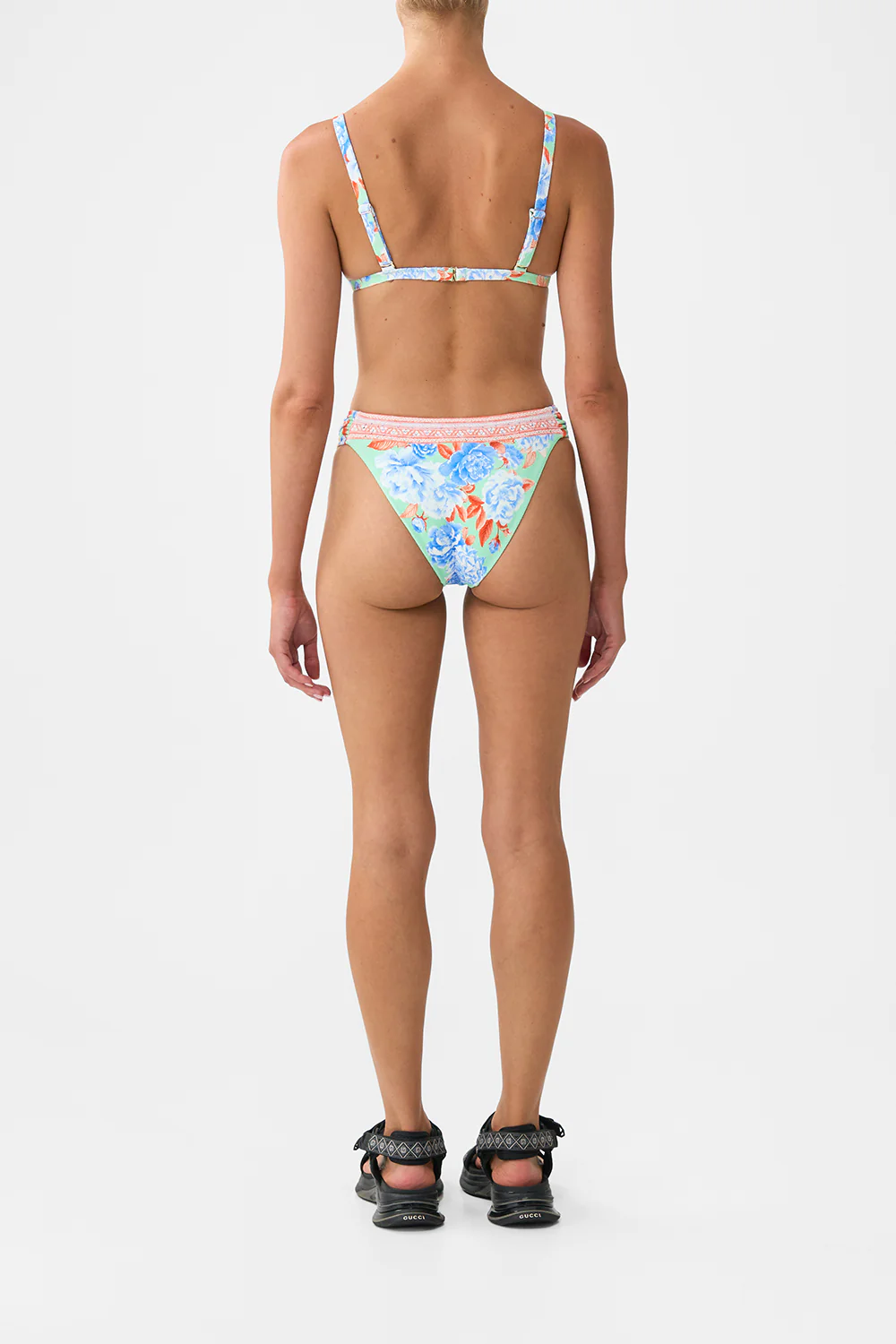 TRI BIKINI TOP WITH KNOT FRONT TOPKAPI POP - Image 2