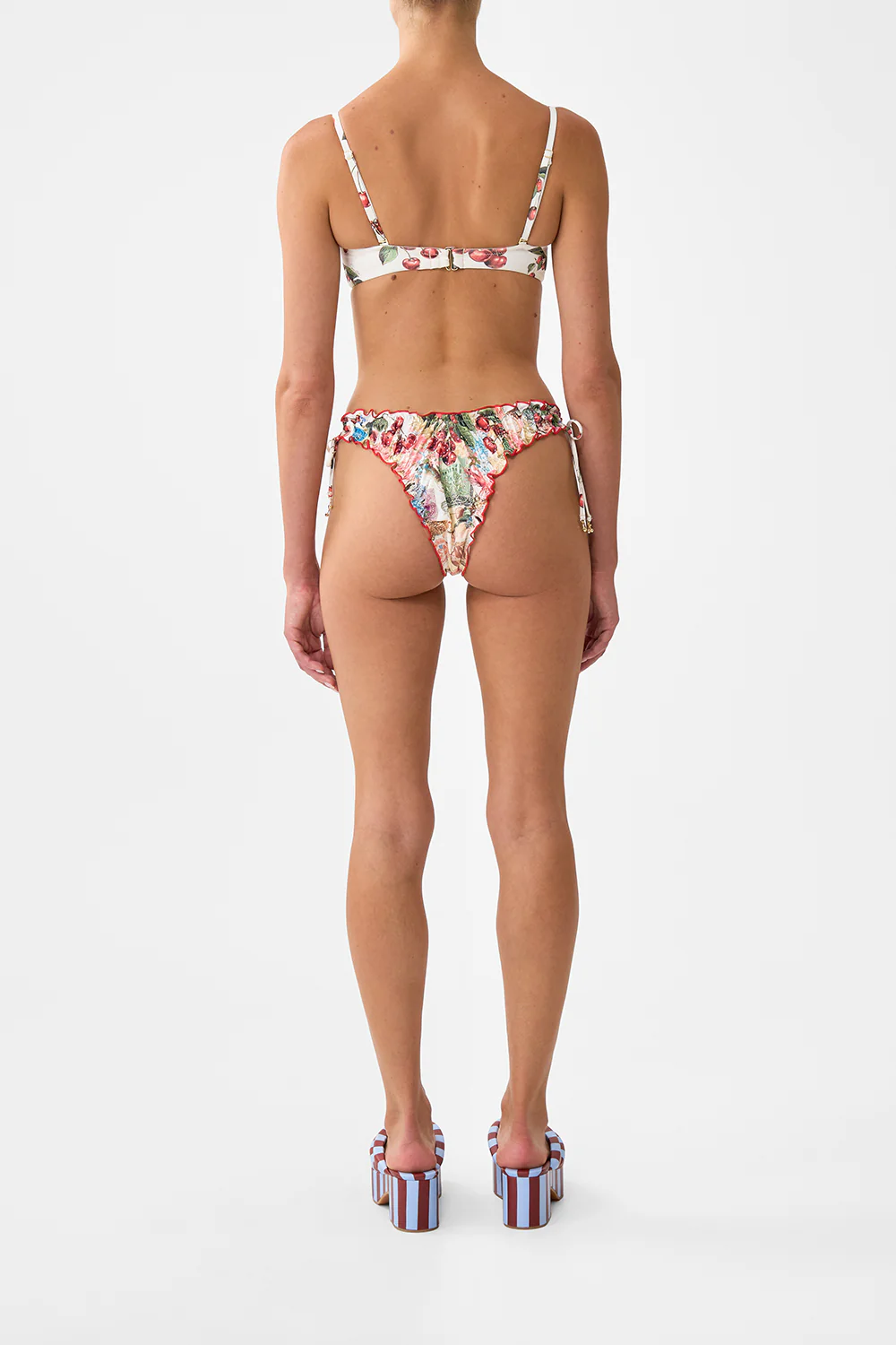 RUCHED SKIMPY BIKINI BOTTOM WITH TIE SIDES NOTES FROM THE ROAD - Image 2