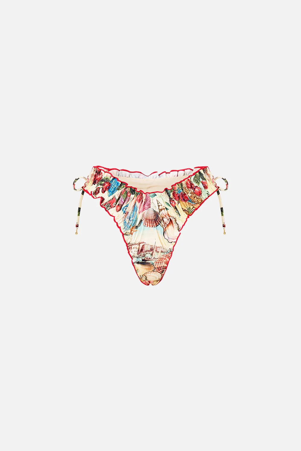 RUCHED SKIMPY BIKINI BOTTOM WITH TIE SIDES NOTES FROM THE ROAD - Image 3