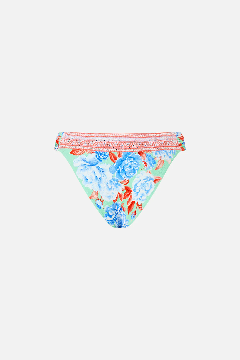 REGULAR BIKINI BOTTOM WITH RUCHED KNOT SIDES TOPKAPI POP - Image 8