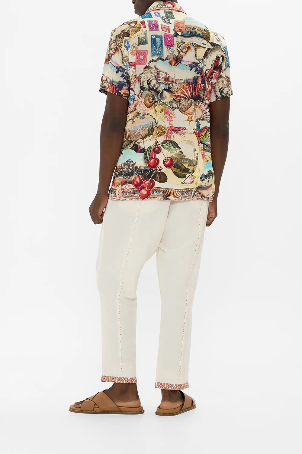 RELAXED PANELLED PANT WITH SILK BELT NOTES FROM THE ROAD - Image 2