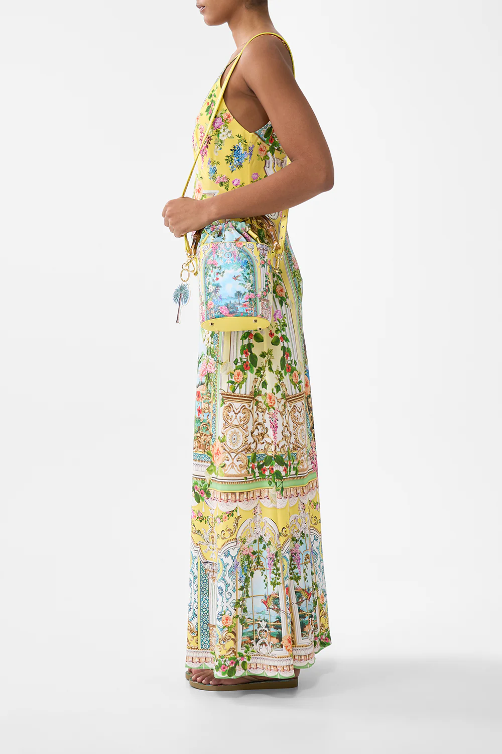 DRAWSTRING BUCKET BAG WITH KEYRING TALES OF TOPKAPI PALACE - Image 4