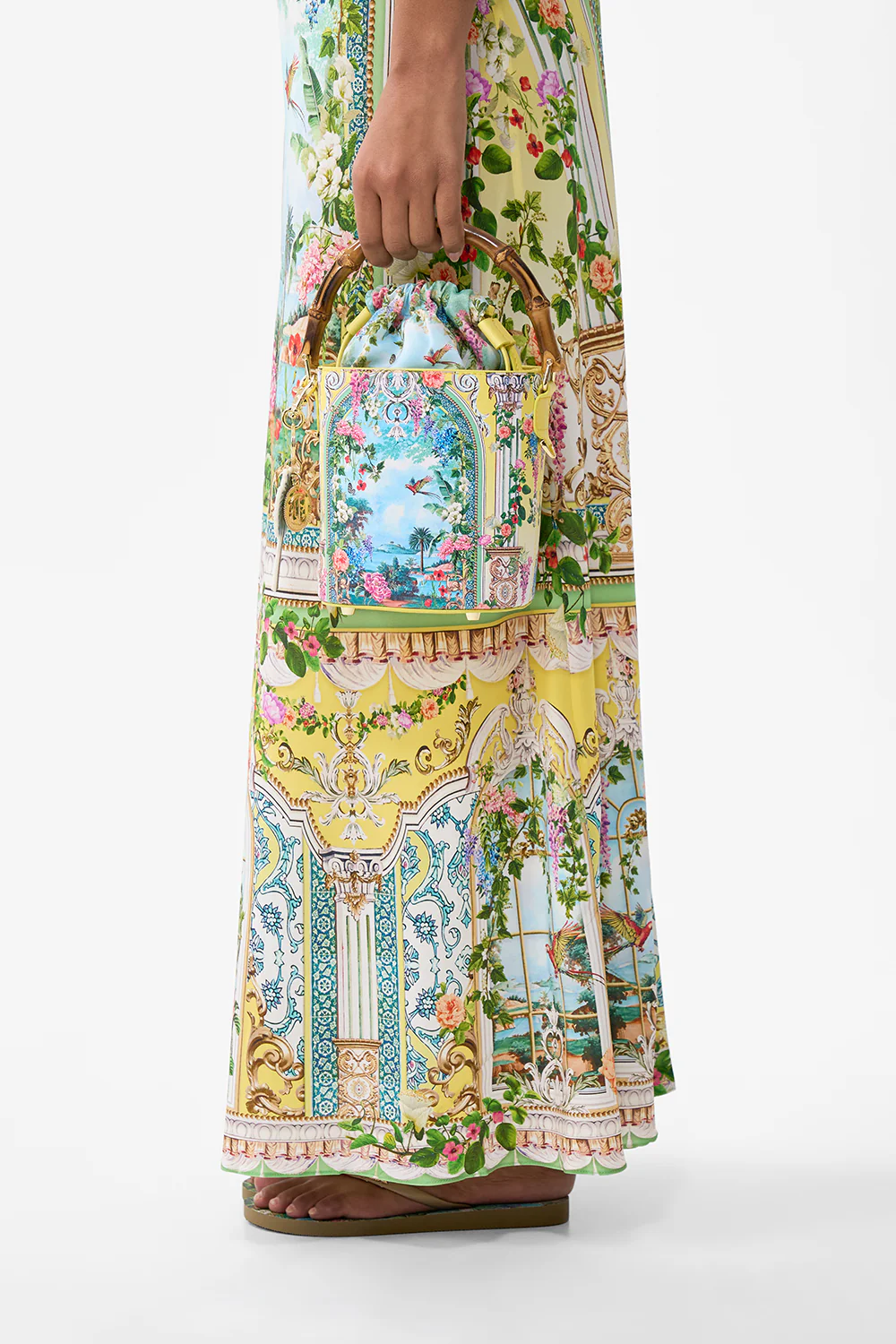 DRAWSTRING BUCKET BAG WITH KEYRING TALES OF TOPKAPI PALACE - Image 5