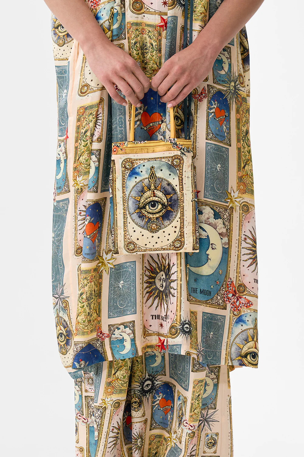 EMBELLISHED MINI TOTE WITH CHAIN STRAP HOUSE OF HOROSCOPES - Image 5
