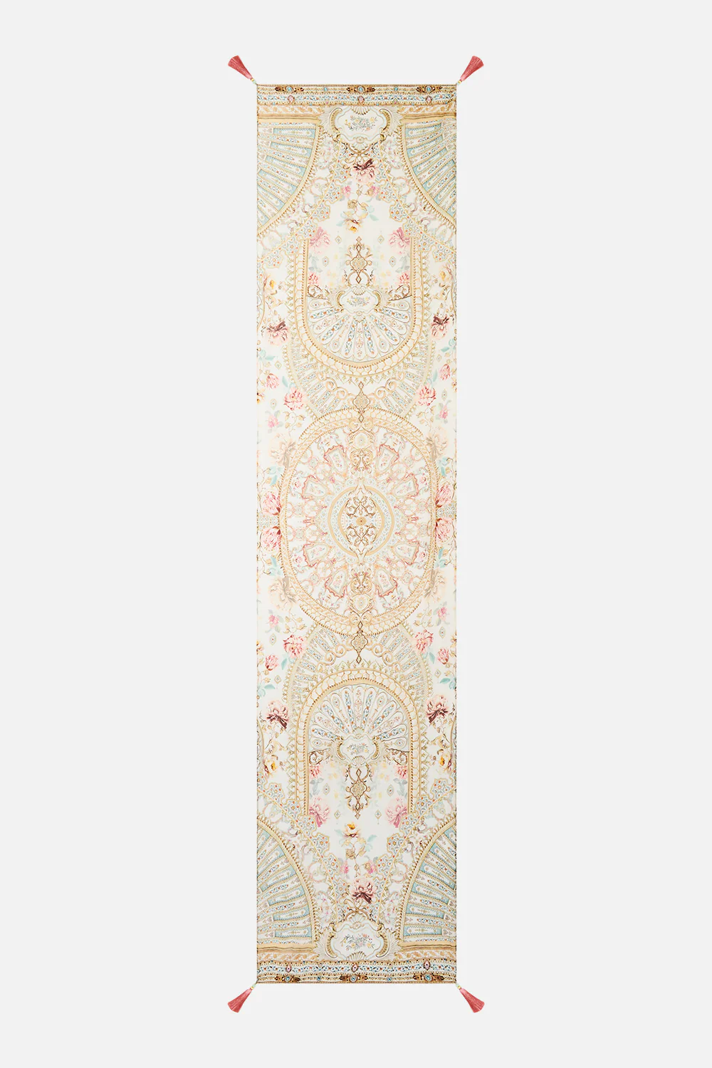 LONG SILK CRINKLE CHIFFON SCARF OTTOMAN DYNASTY - Image 2