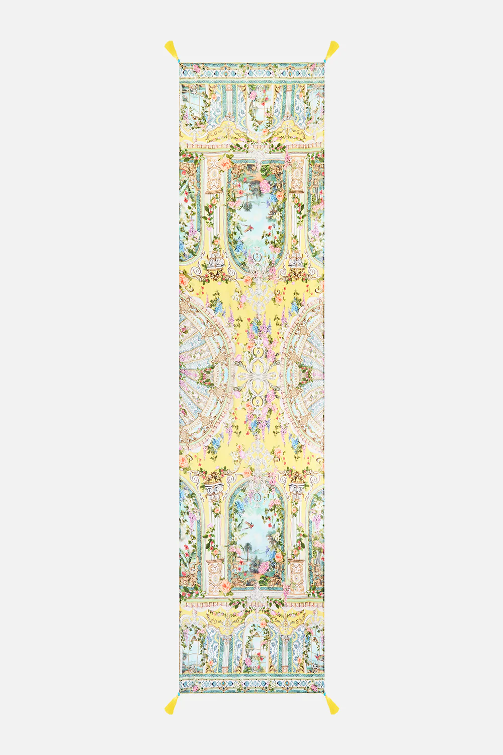 LONG SILK CRINKLE CHIFFON SCARF TALES OF TOPKAPI PALACE - Image 2
