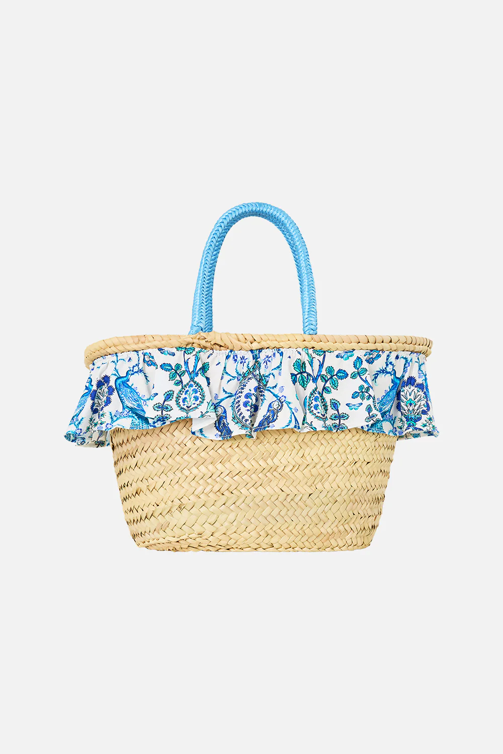 RAFFIA TOTE WITH FRILL EDGE ISNIK LULLABY - Image 4