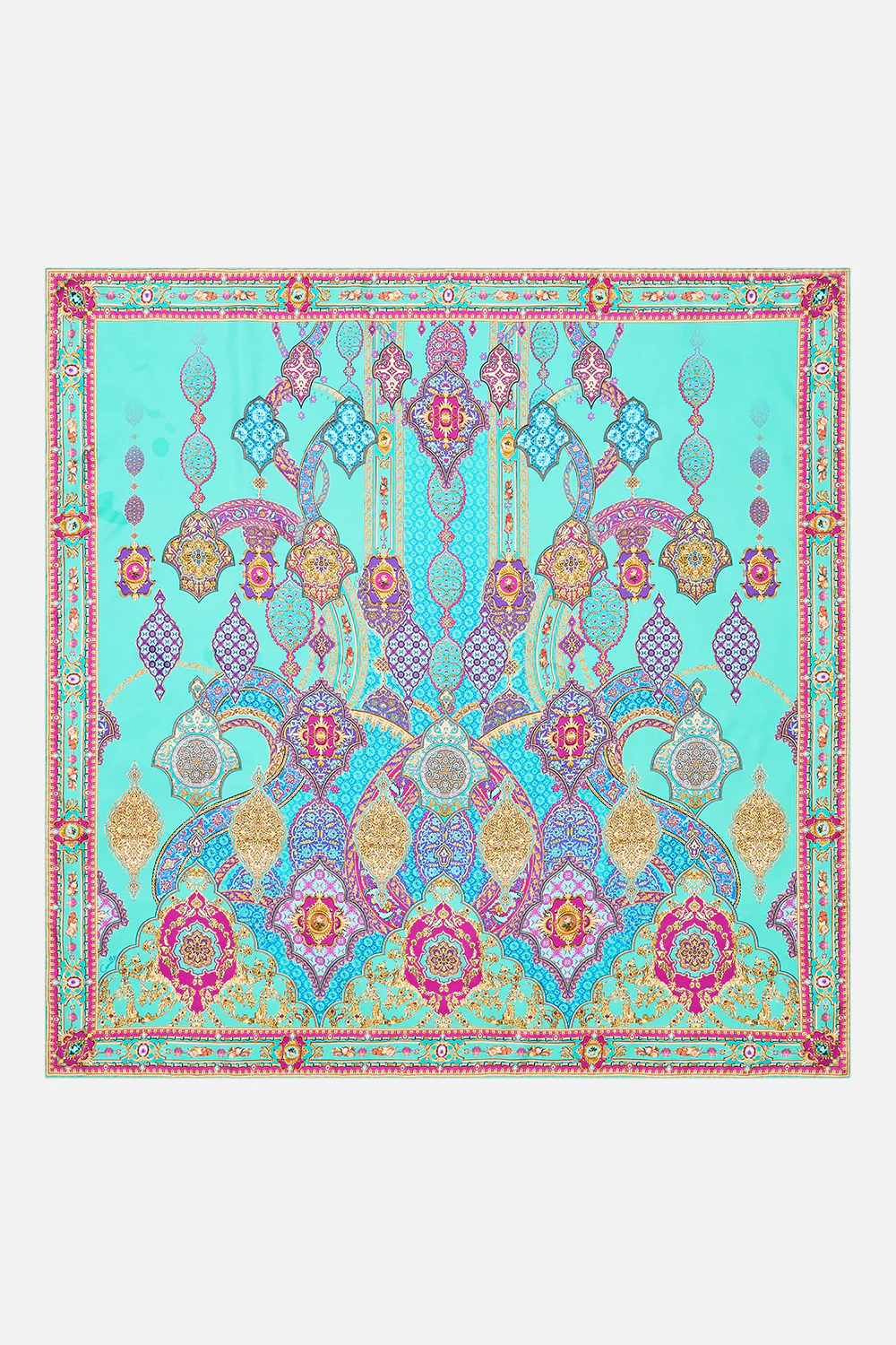 PRINTED SILK TWILL SQUARE SCARF THE CONCUBINES CORRIDOR - Image 2