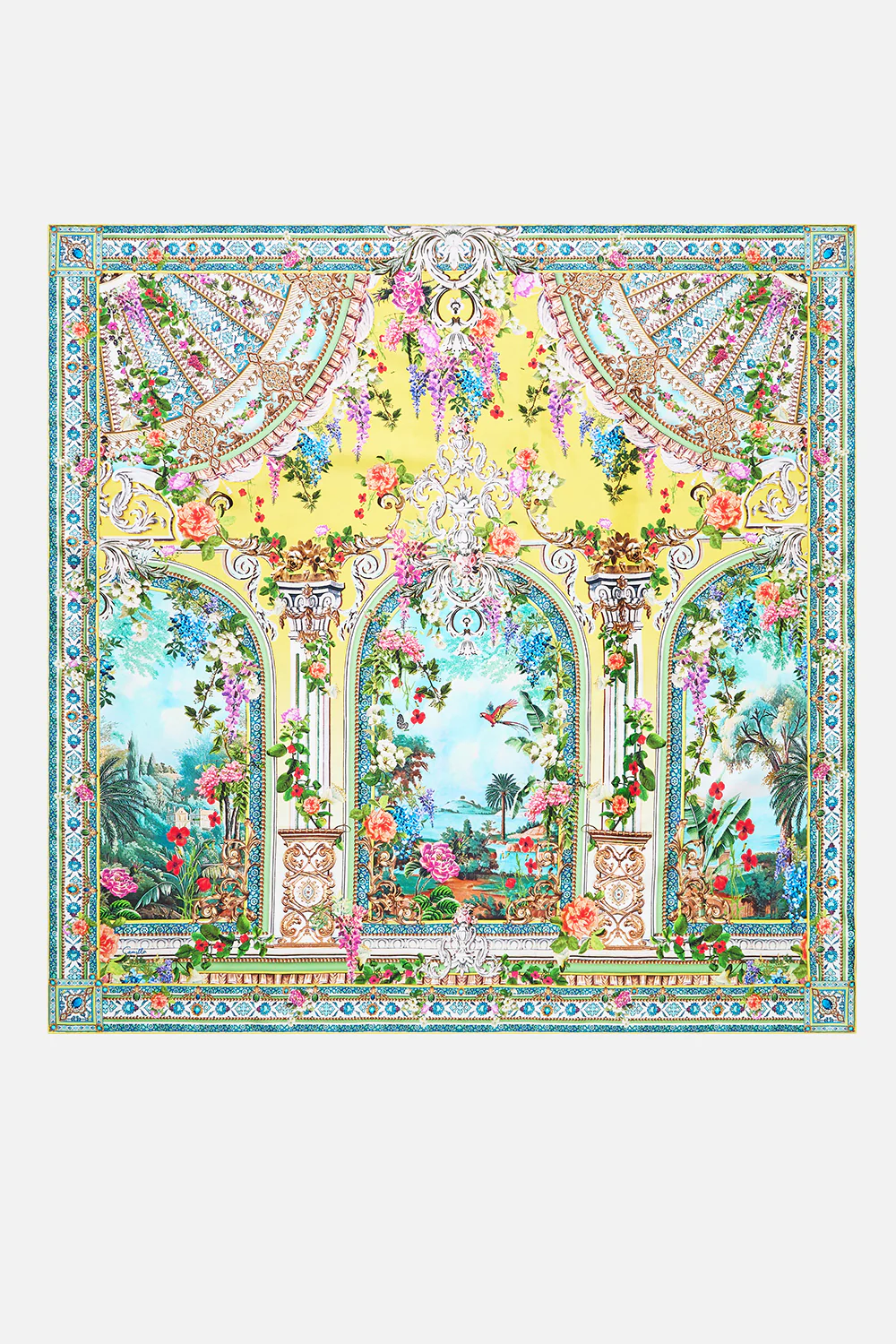 PRINTED SILK TWILL SQUARE SCARF TALES OF TOPKAPI PALACE - Image 2