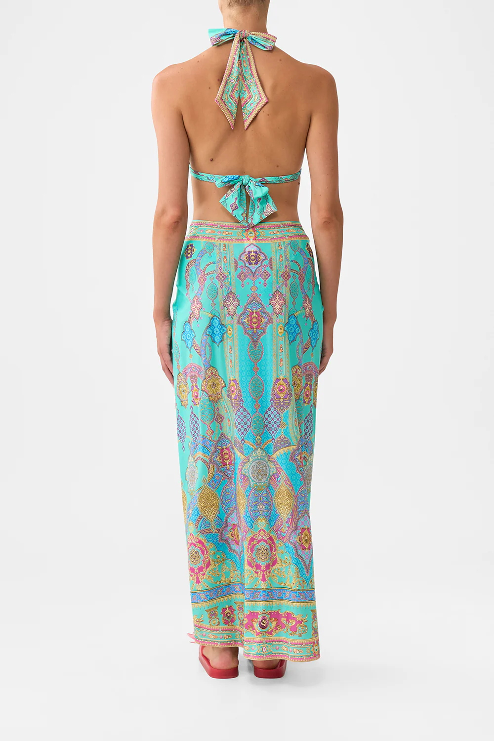 LAYERED MAXI SARONG WITH TIE FRONT THE CONCUBINES CORRIDOR - Image 2