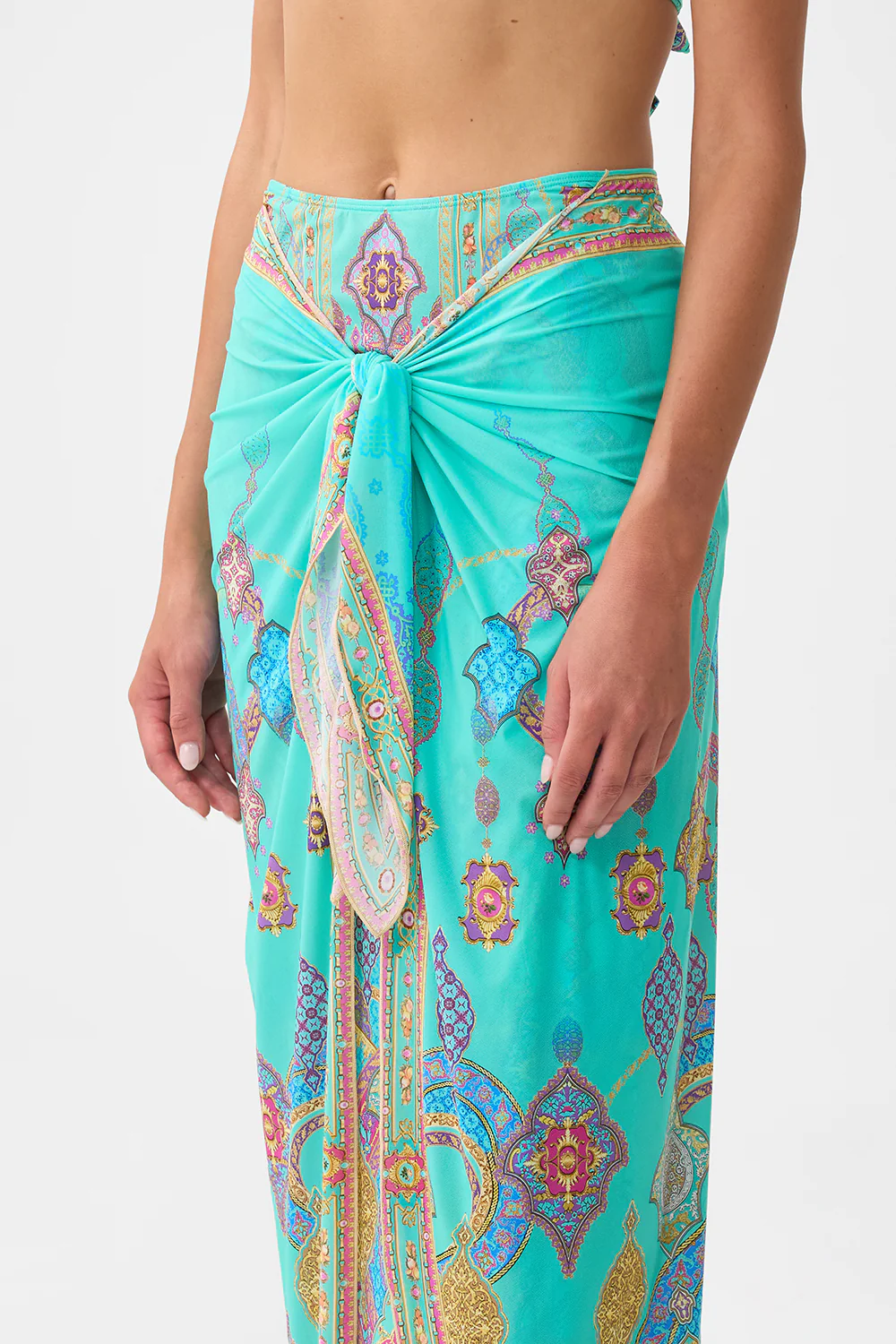 LAYERED MAXI SARONG WITH TIE FRONT THE CONCUBINES CORRIDOR - Image 5