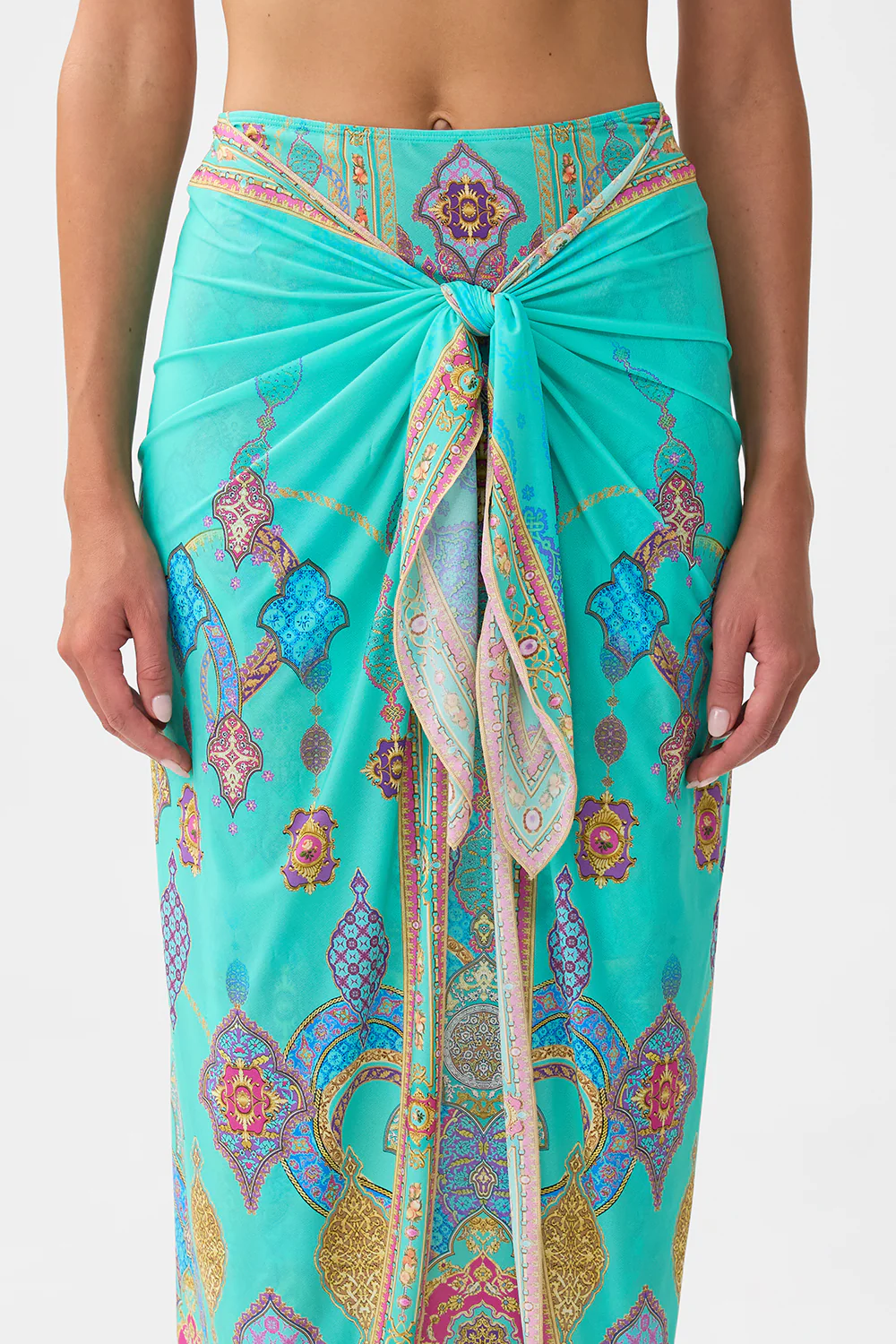 LAYERED MAXI SARONG WITH TIE FRONT THE CONCUBINES CORRIDOR - Image 6