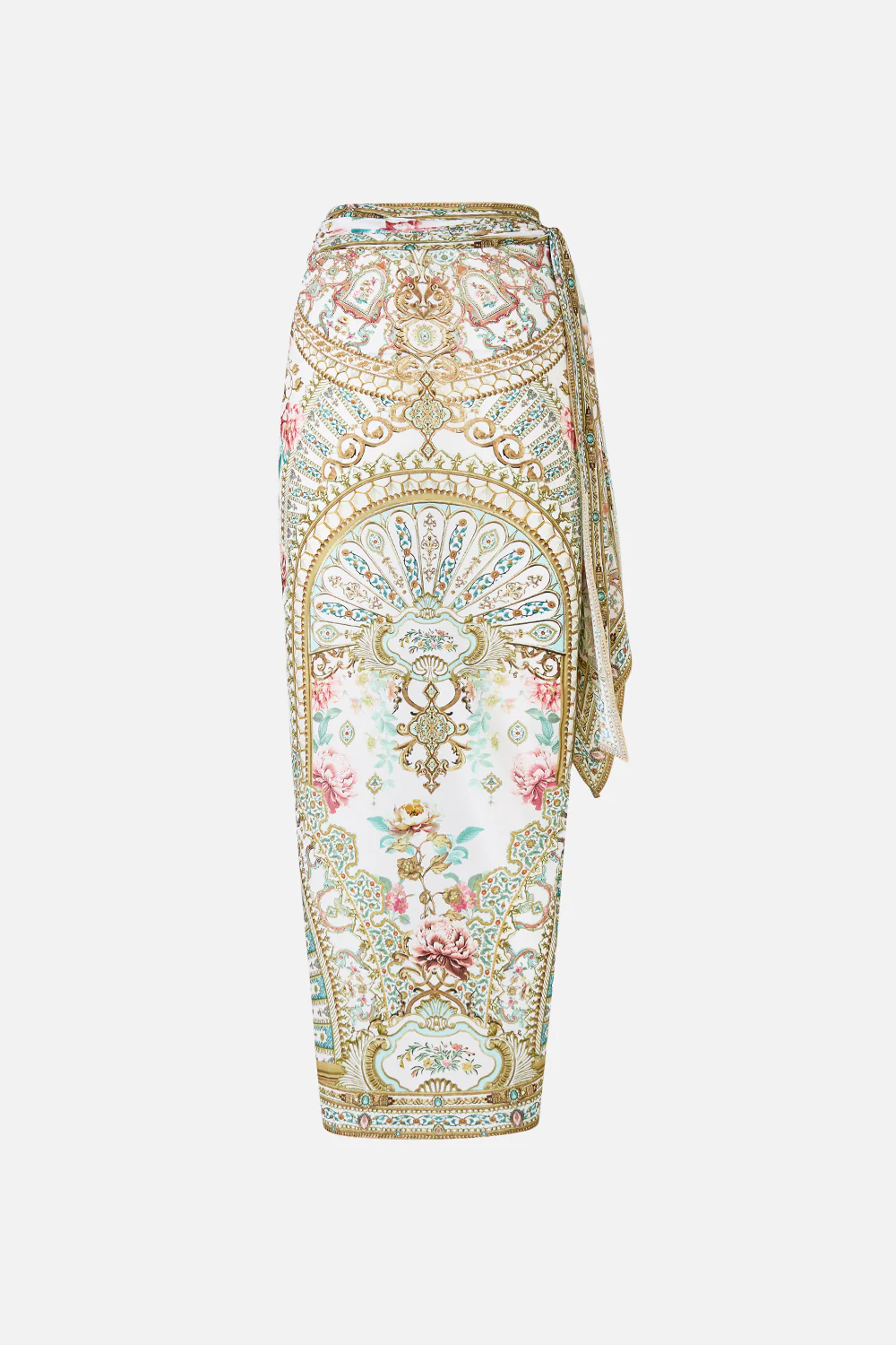 EYELET WRAP MAXI SARONG WITH TIE WAIST OTTOMAN DYNASTY - Image 7