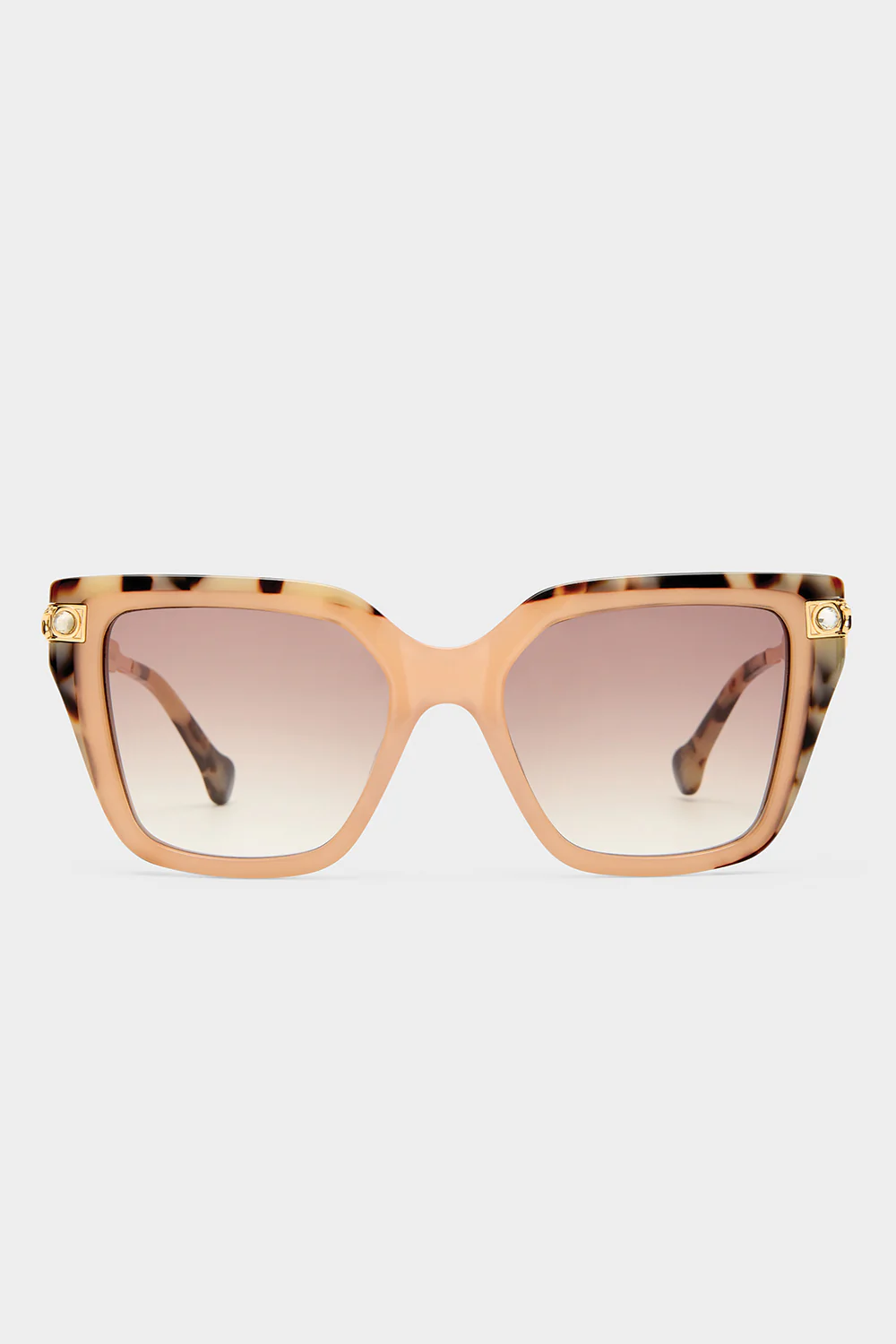 HERE COMES TROUBLE SUNGLASSES MILKY TAN / NATURAL TORT - Image 3