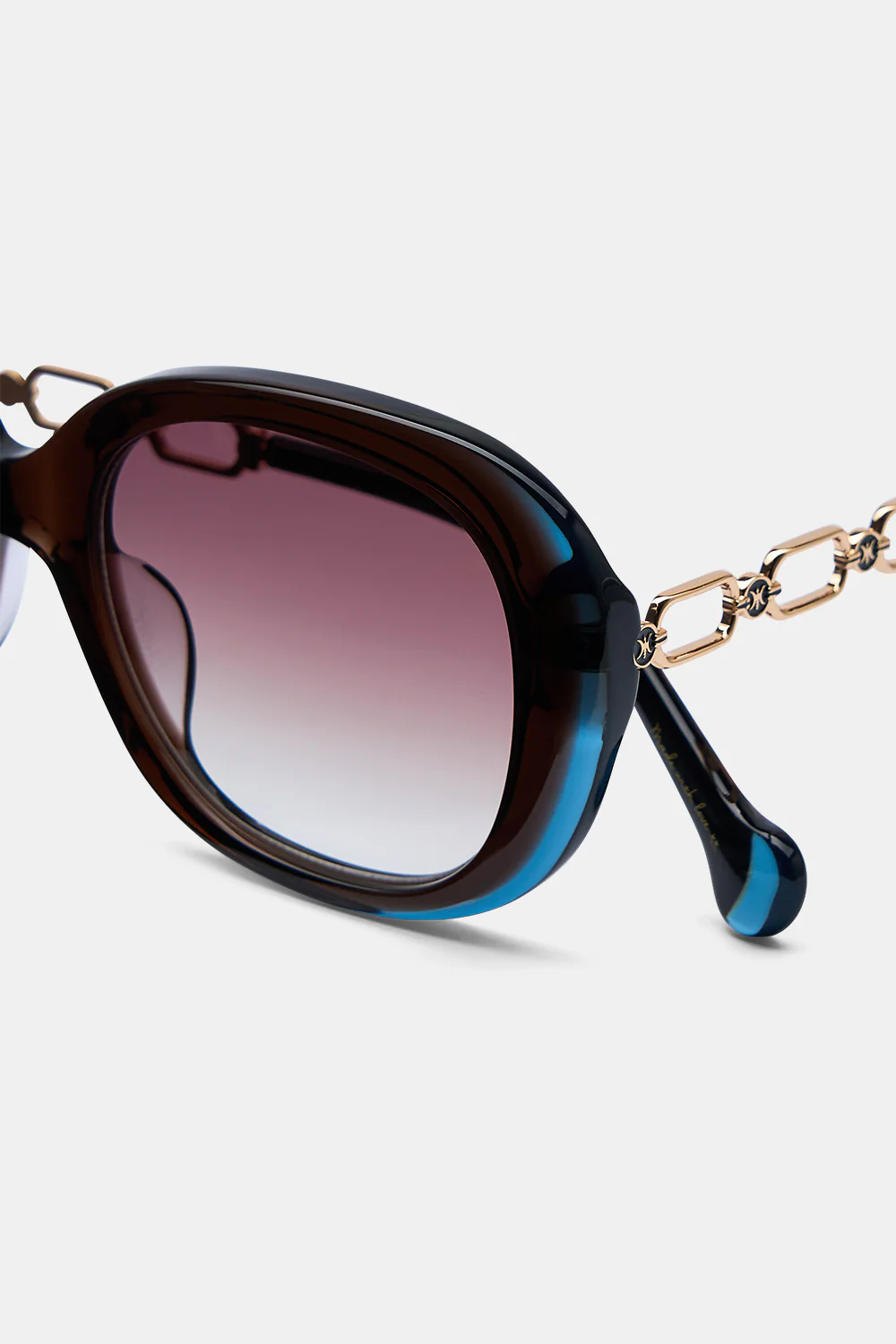 ONE HOT MESS SUNGLASSES CRYSTAL CHOCOLATE / CRYSTAL TEAL - Image 3