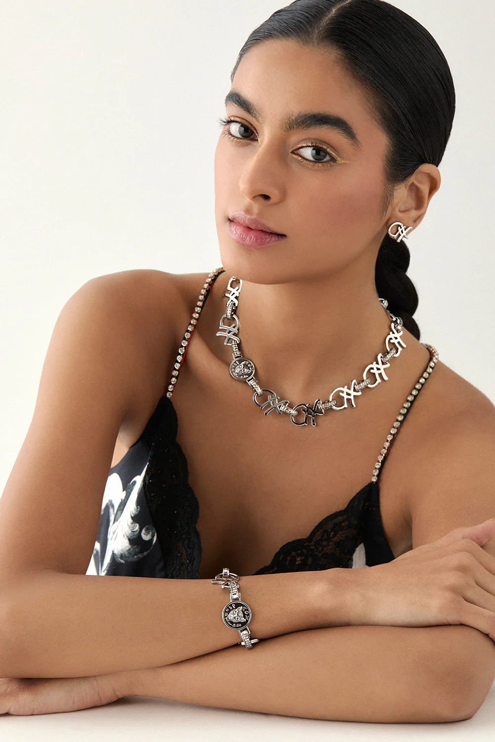 FIERCE FOLKLORE COIN NECKLACE SILVER - Image 2