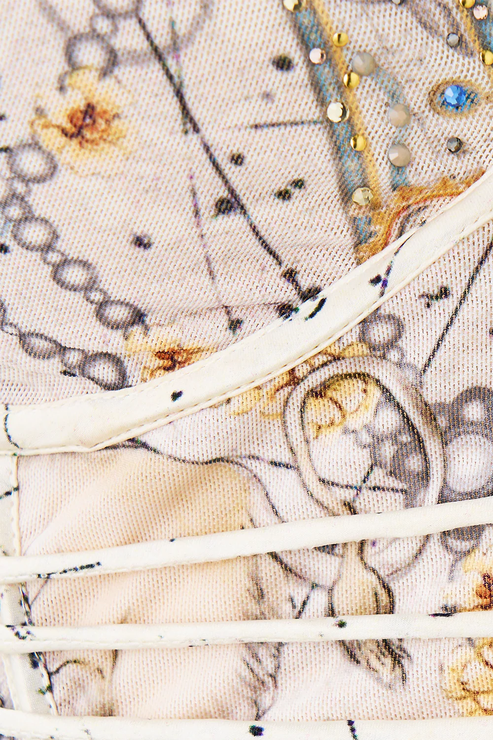 UNDERWIRE CORSET WITH ROULEAU RING TRIM MY LUCKY STARS - Image 7