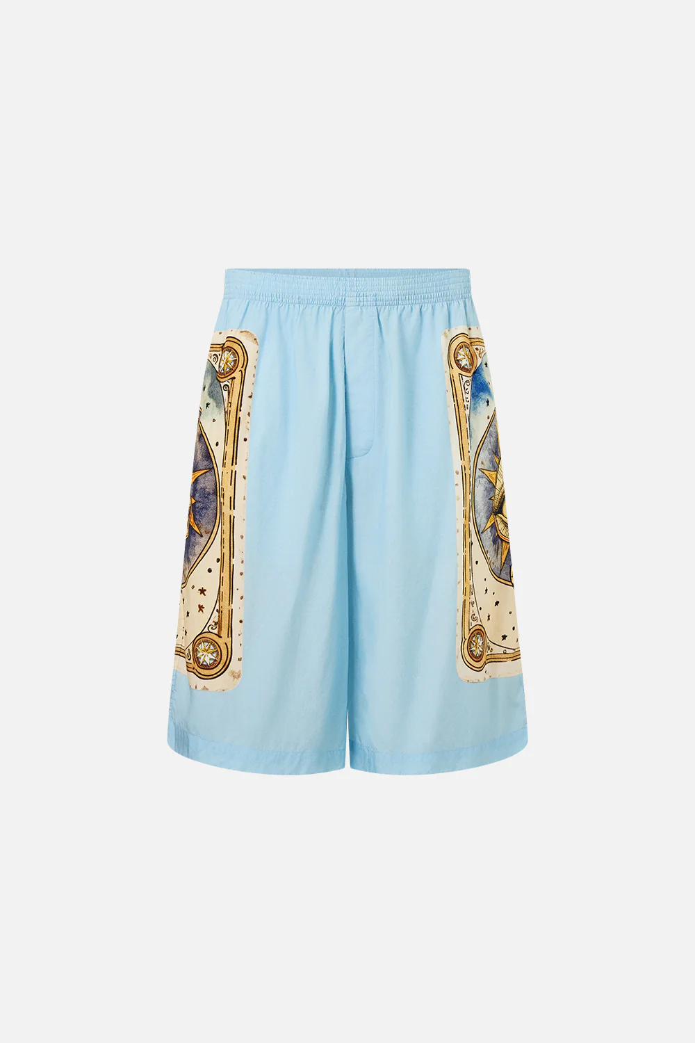 BAGGY LONG WALK SHORT WITH ELASTIC WAIST HOUSE OF HOROSCOPES - Image 3
