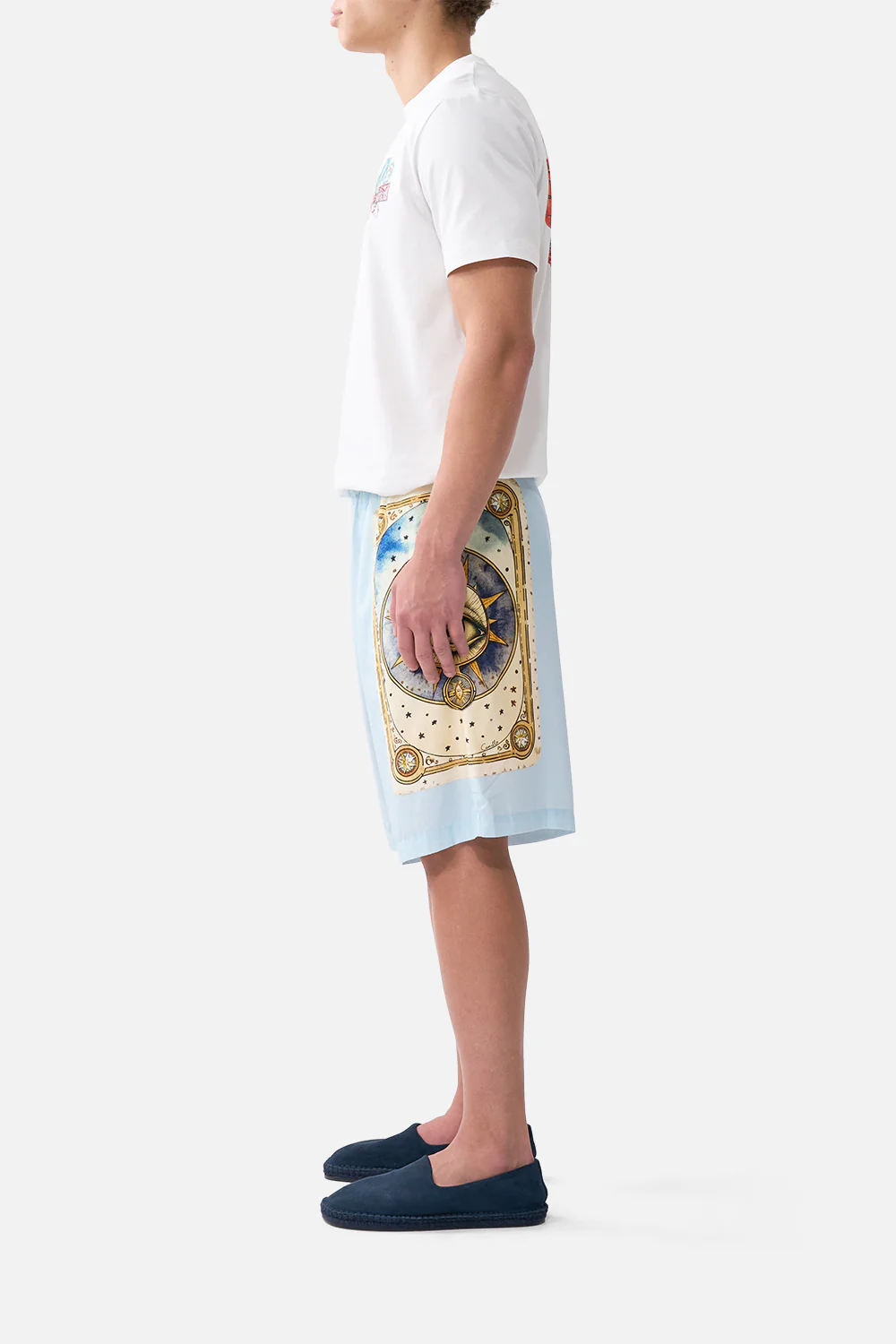 BAGGY LONG WALK SHORT WITH ELASTIC WAIST HOUSE OF HOROSCOPES - Image 4