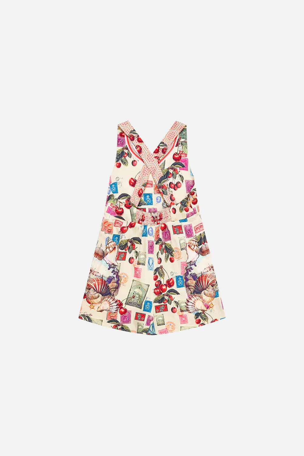 KIDS BUTTON FRONT HALTER PLAYSUIT NOTES FROM THE ROAD - Image 2