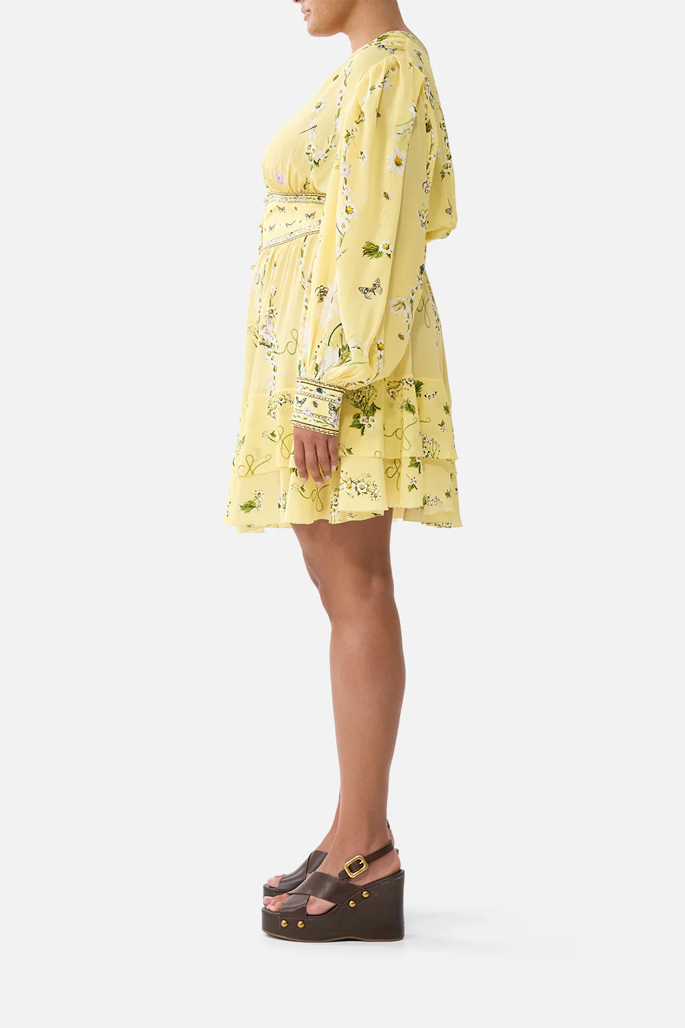 BUTTON FRONT FRILL DRESS DAISY CHAINS - Image 12