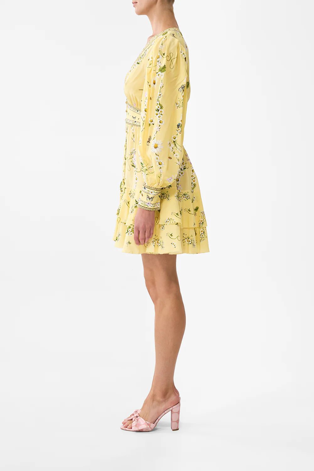 BUTTON FRONT FRILL DRESS DAISY CHAINS - Image 4