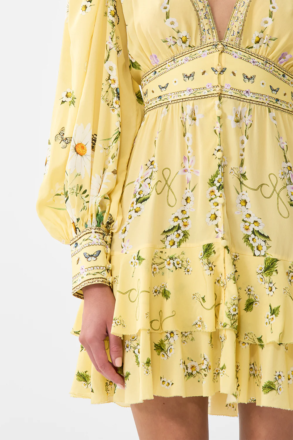 BUTTON FRONT FRILL DRESS DAISY CHAINS - Image 6