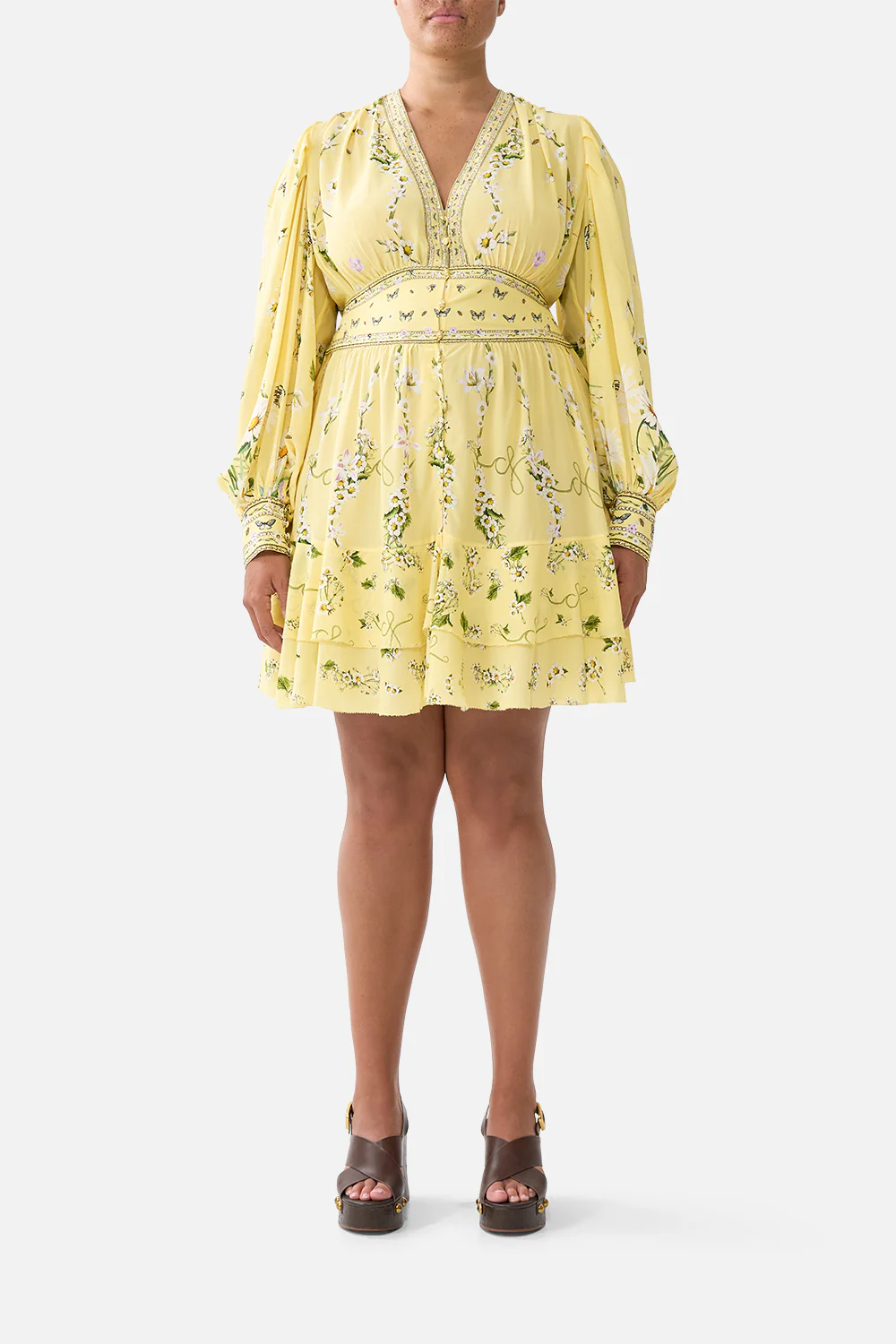 BUTTON FRONT FRILL DRESS DAISY CHAINS - Image 9