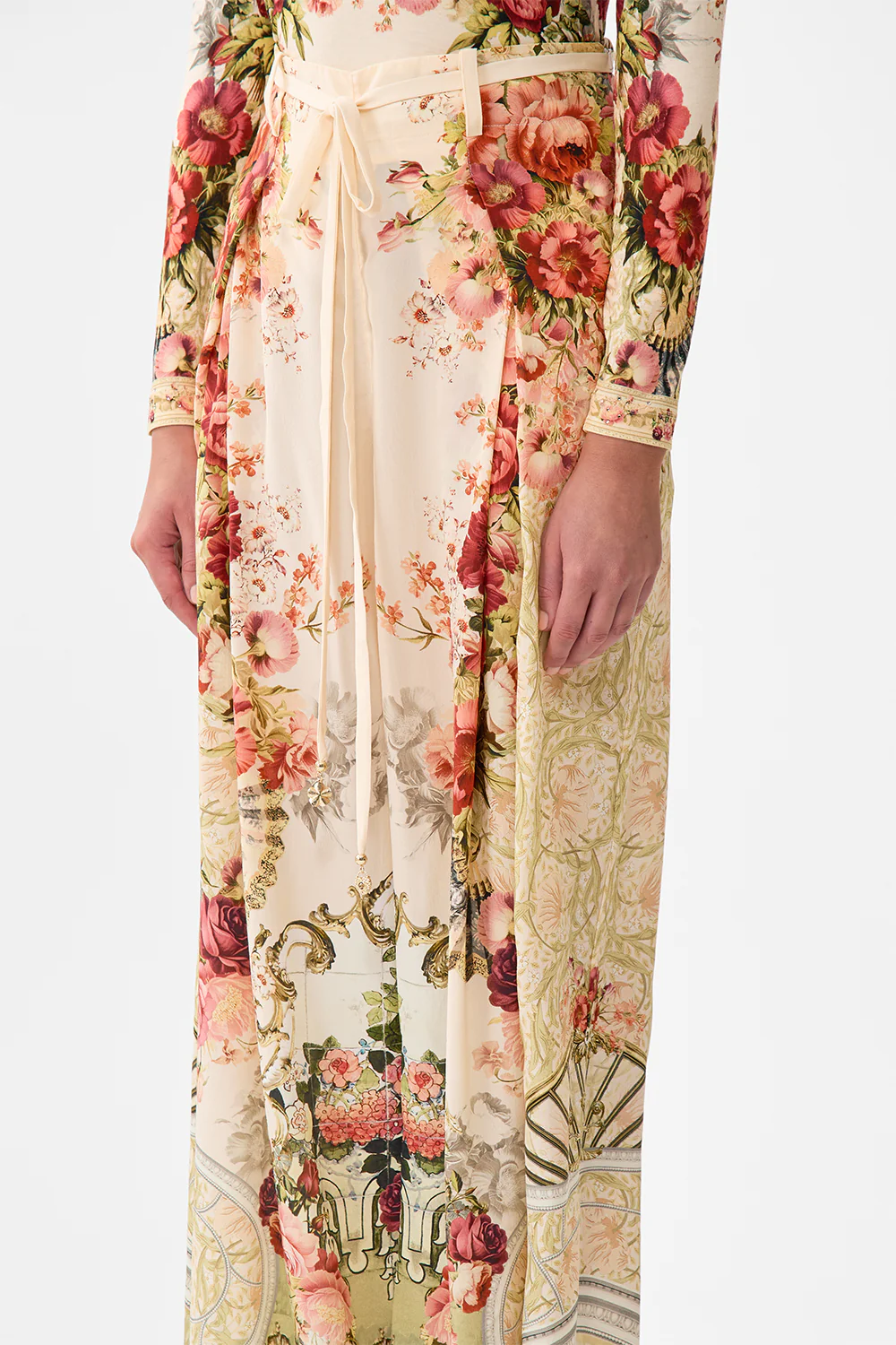 SOFT WIDE LEG PANT WITH TIE DETAIL MEET ME AT THE MAJESTIC - Image 5