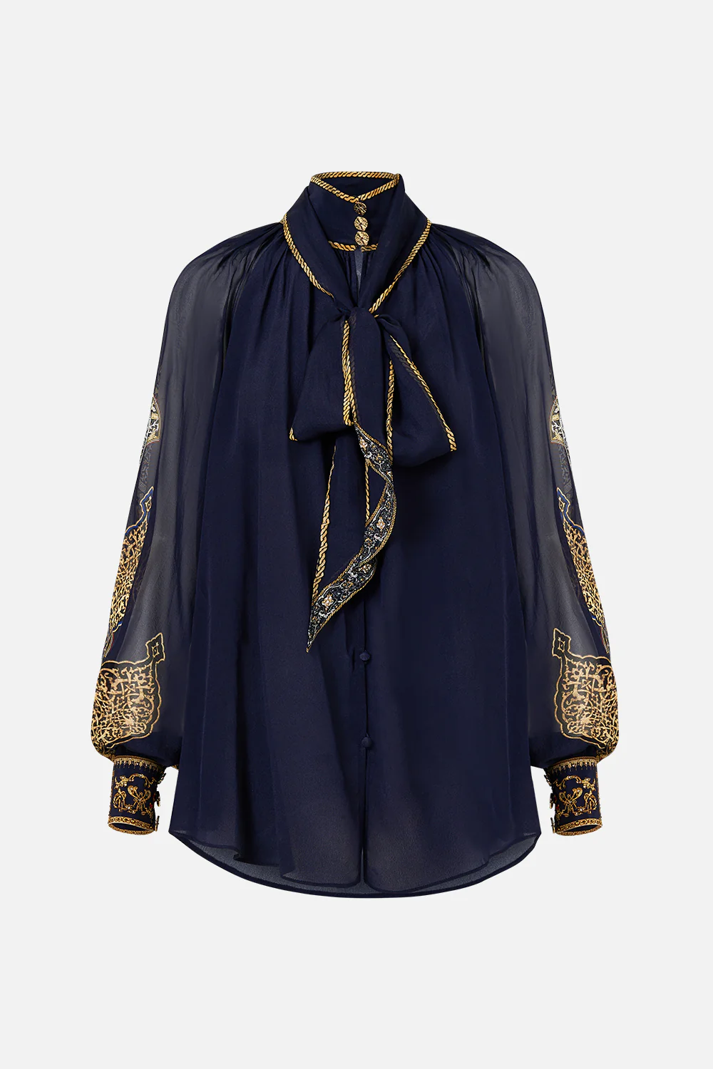 DETACHABLE PUSSY BOW RAGLAN BLOUSE THE IMPERIAL GATE - Image 3