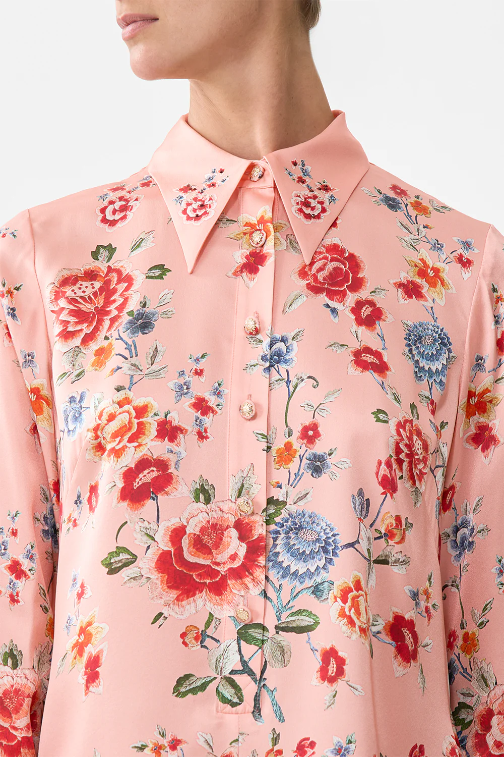 MINI SHIRT DRESS WITH FEATHERS MAJESTIC MILLA - Image 7