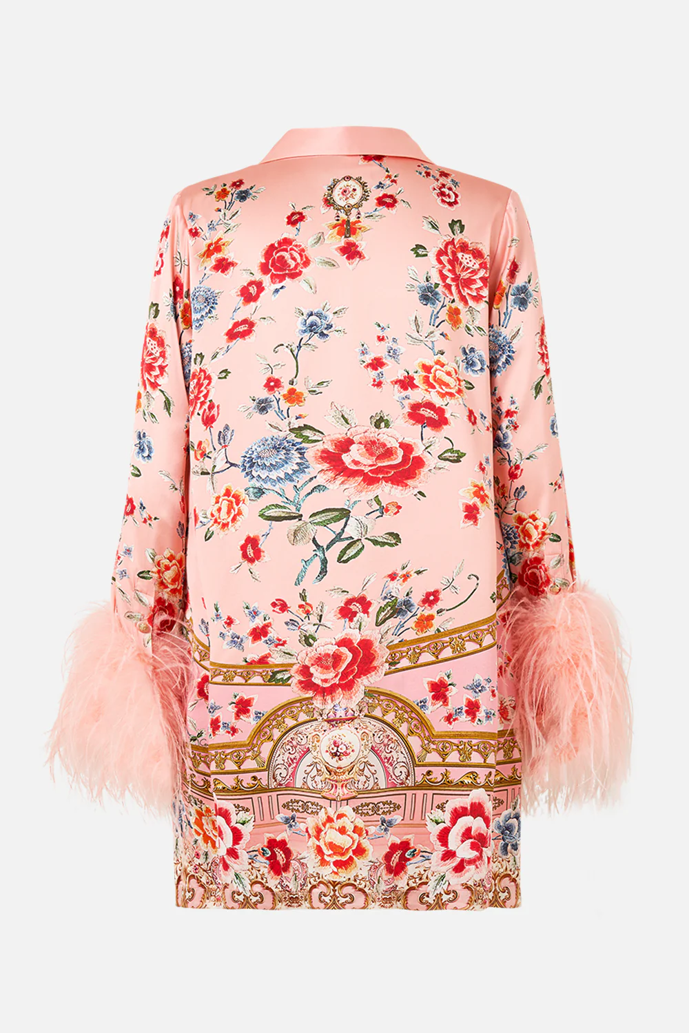 MINI SHIRT DRESS WITH FEATHERS MAJESTIC MILLA - Image 9