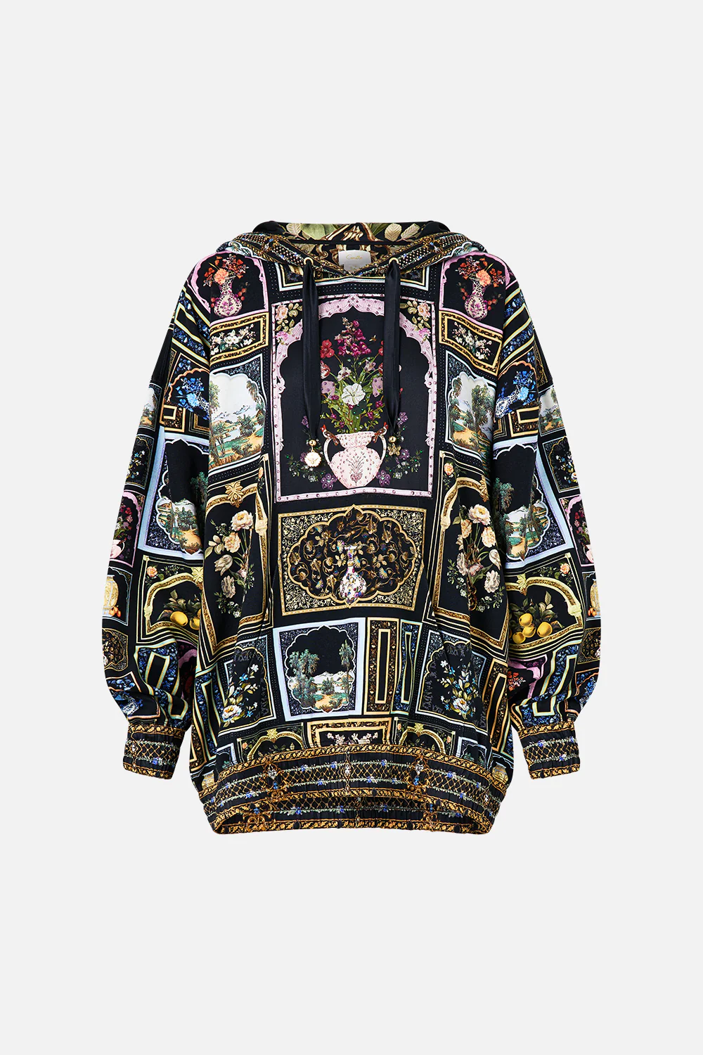 SILK HEM BAND BOYFRIEND HOODIE OTTOMAN ELEGANCE - Image 3