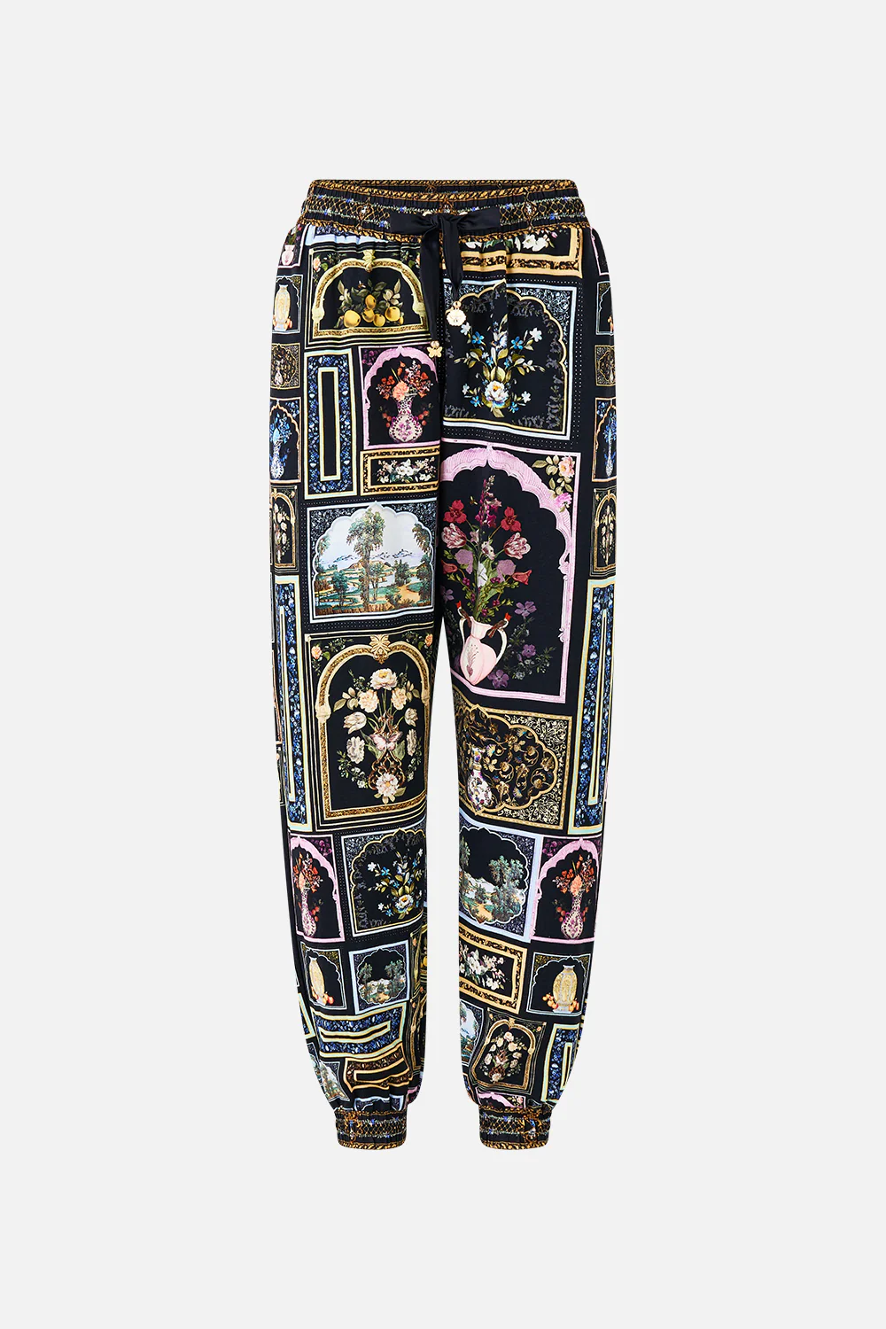 JERSEY TRACK PANT WITH SILK DETAILS OTTOMAN ELEGANCE - Image 3