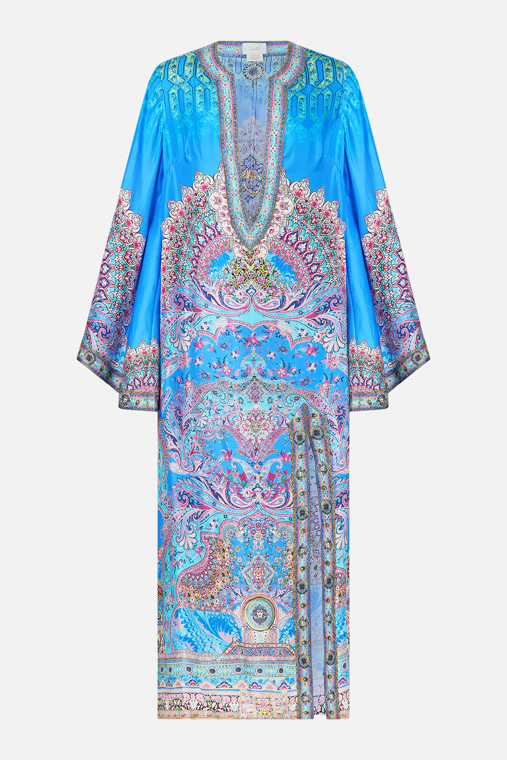 DEEP V NECK HARDWARE KAFTAN FOOTSTEPS IN FOLKLORE - Image 3