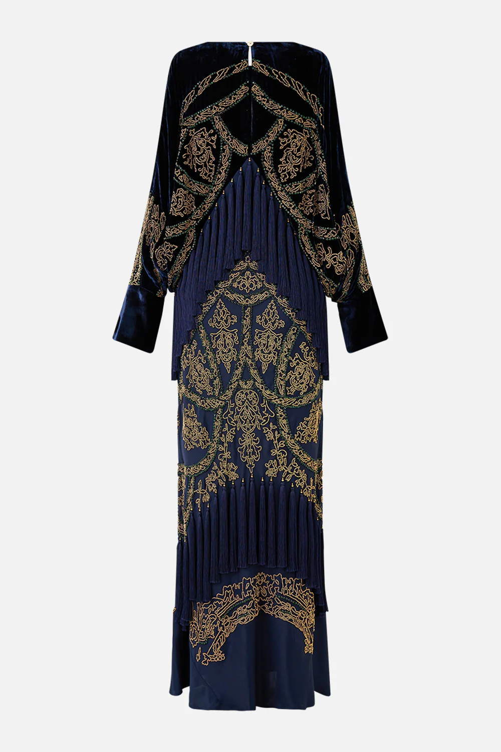 PLUNGE NECK DRAPED SHOULDER DRESS THE IMPERIAL GATE - Image 7