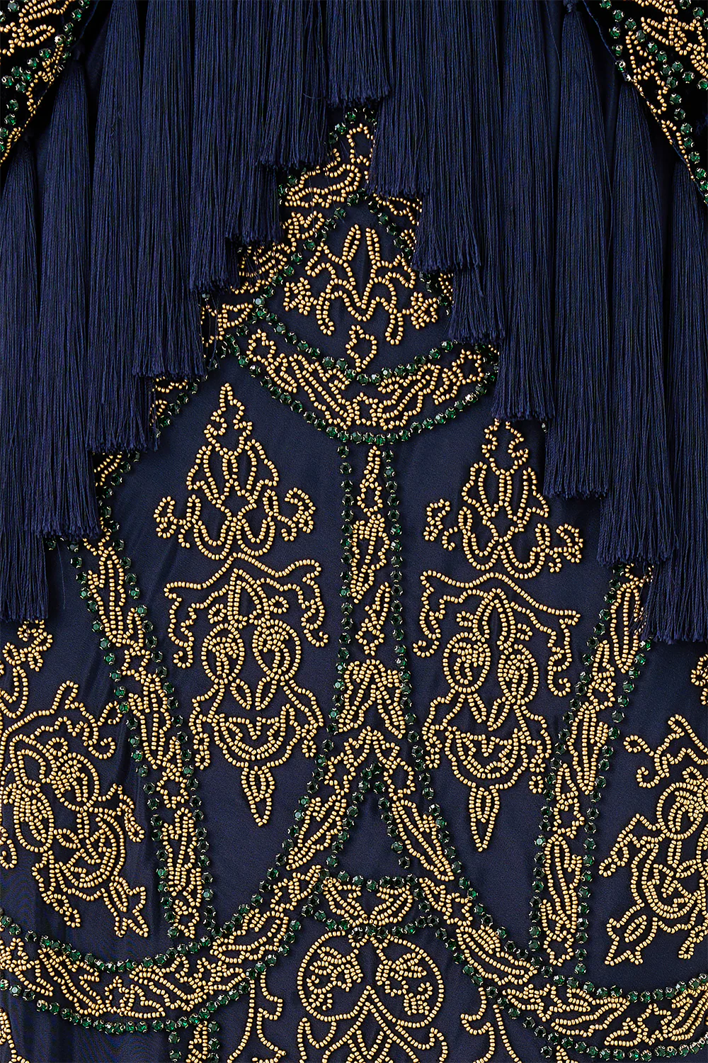 PLUNGE NECK DRAPED SHOULDER DRESS THE IMPERIAL GATE - Image 8