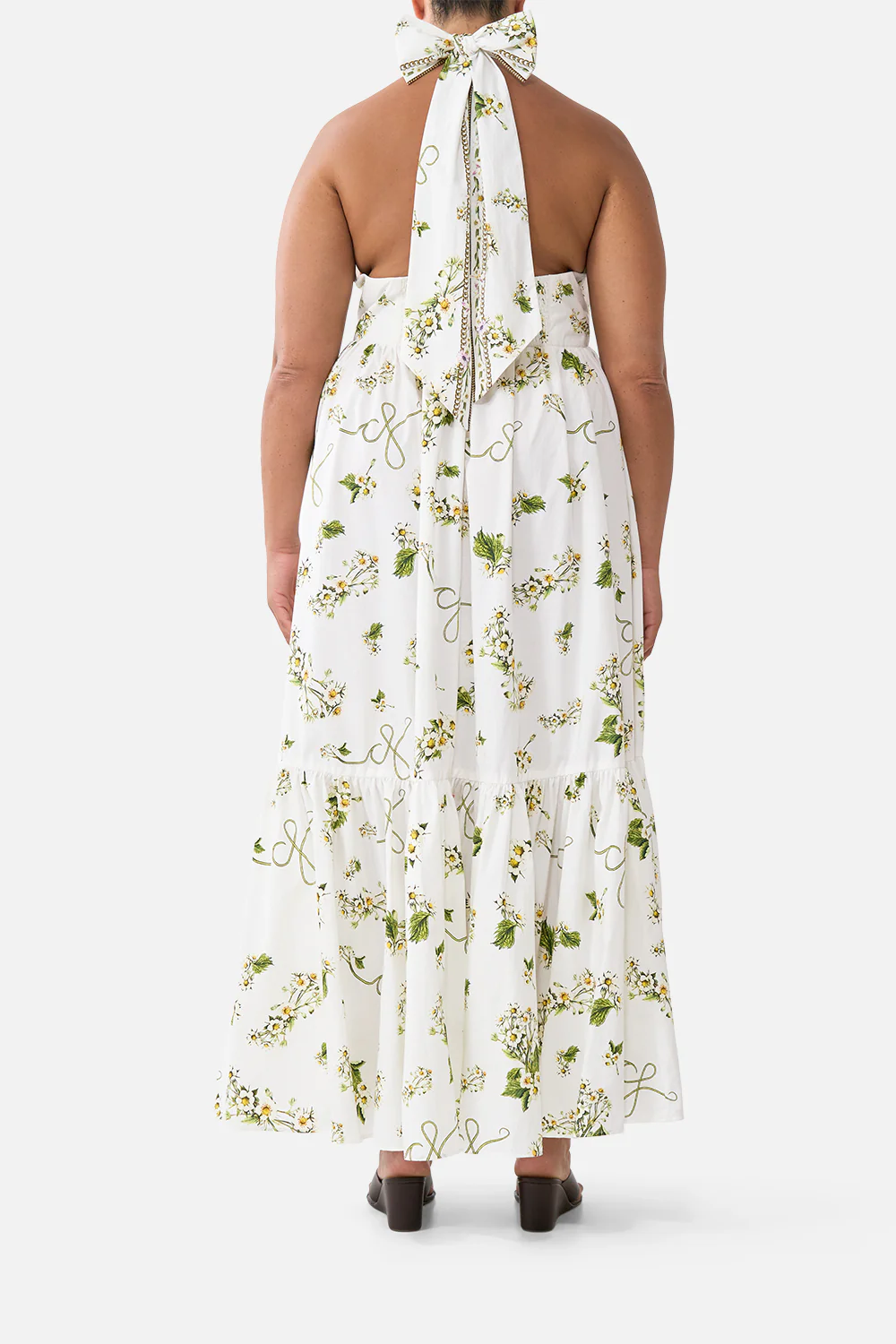 RUFFLE HEM HALTER DRESS BOTANICAL UTOPIA - Image 10