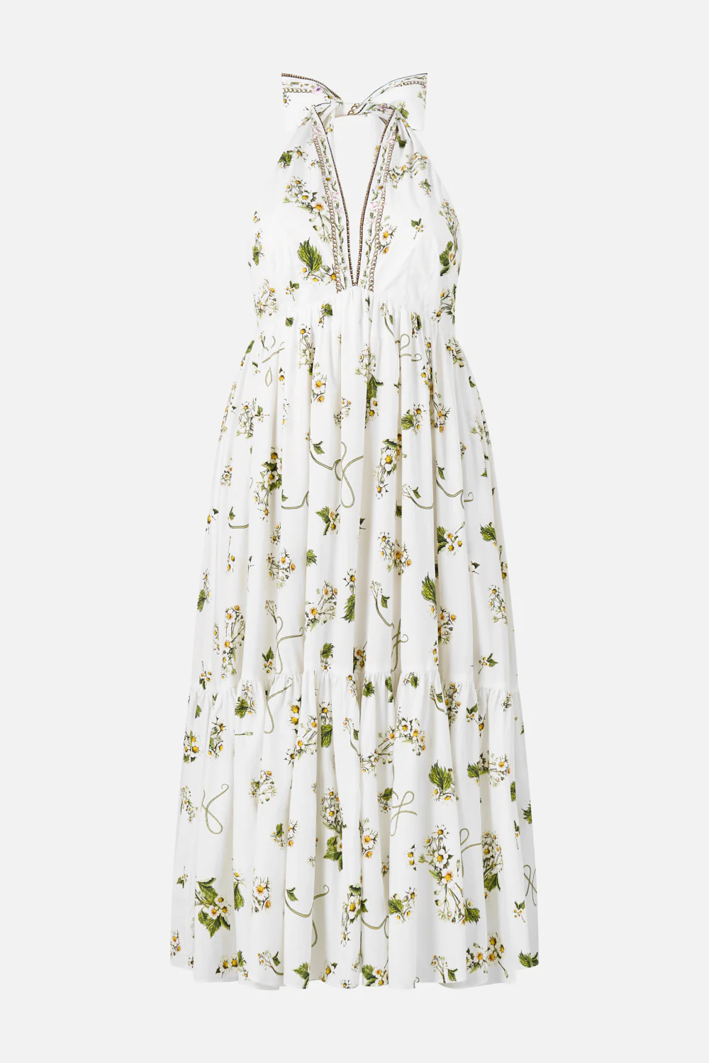 RUFFLE HEM HALTER DRESS BOTANICAL UTOPIA - Image 11