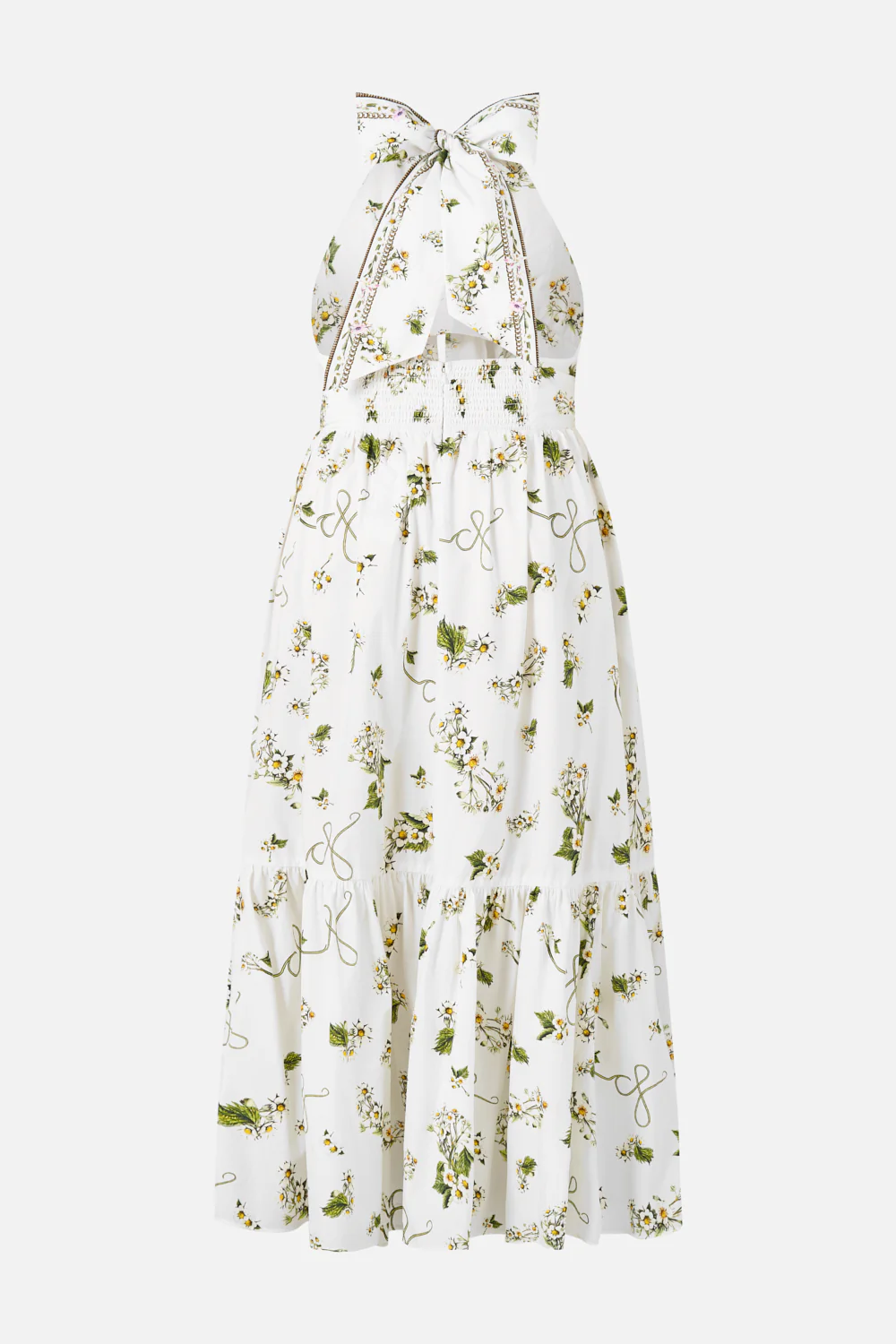 RUFFLE HEM HALTER DRESS BOTANICAL UTOPIA - Image 13