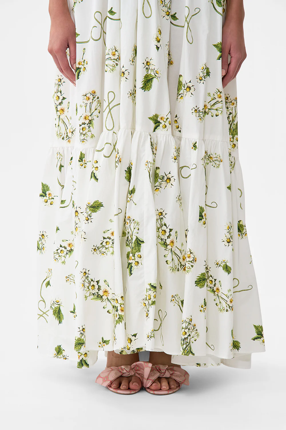 RUFFLE HEM HALTER DRESS BOTANICAL UTOPIA - Image 6
