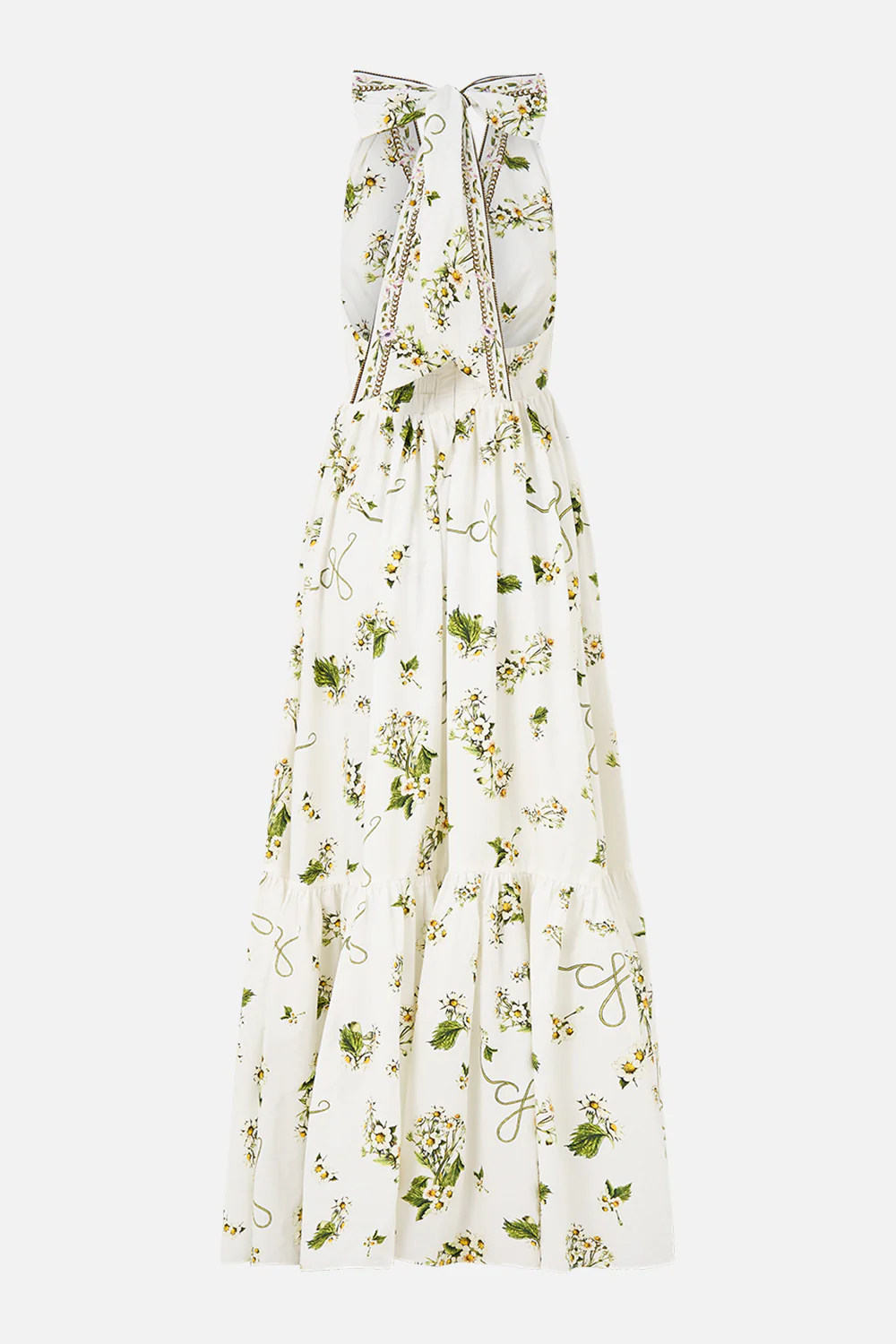RUFFLE HEM HALTER DRESS BOTANICAL UTOPIA - Image 8