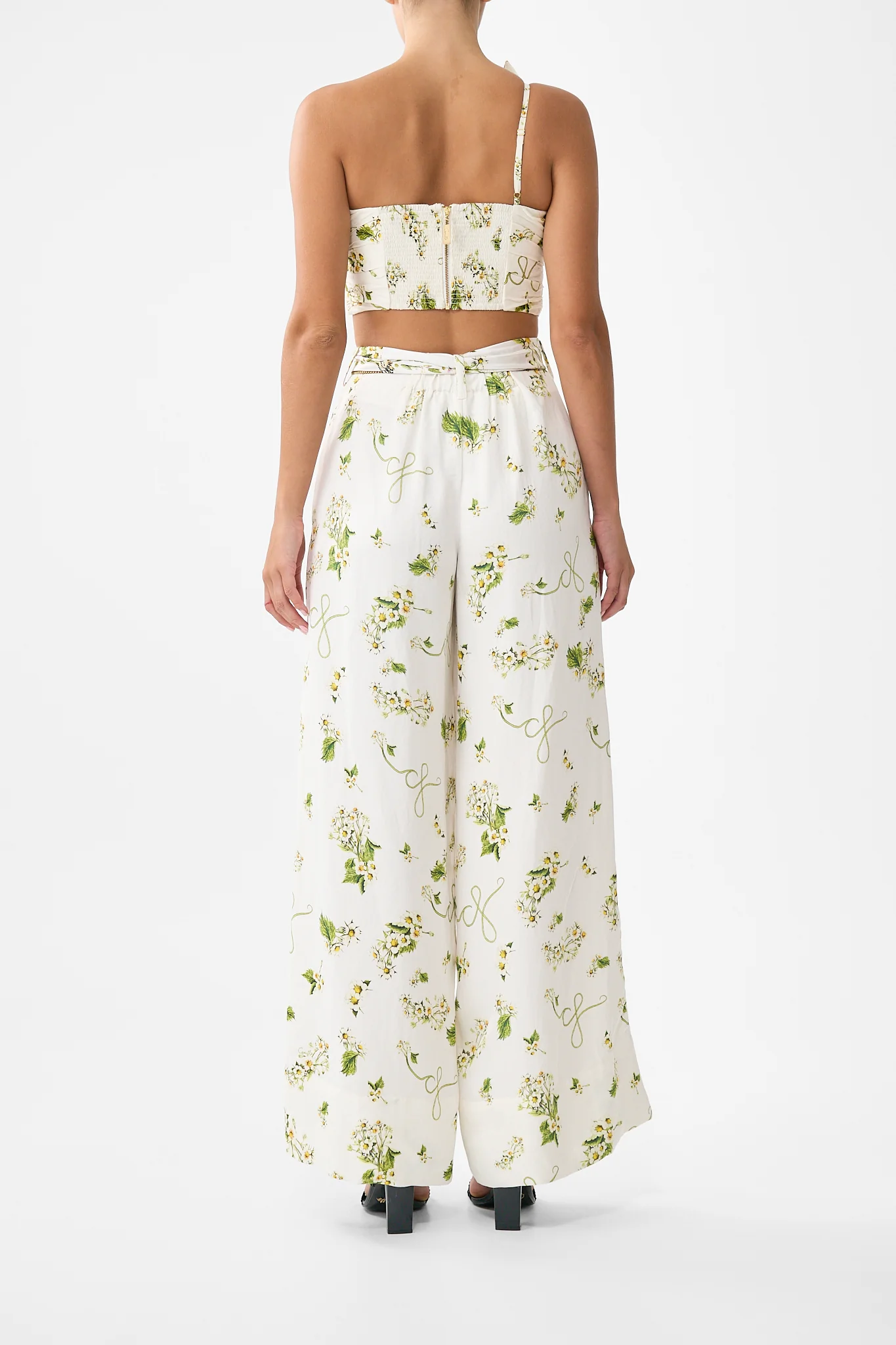 SCARF BELT WIDE LEG PANT BOTANICAL UTOPIA - Image 2