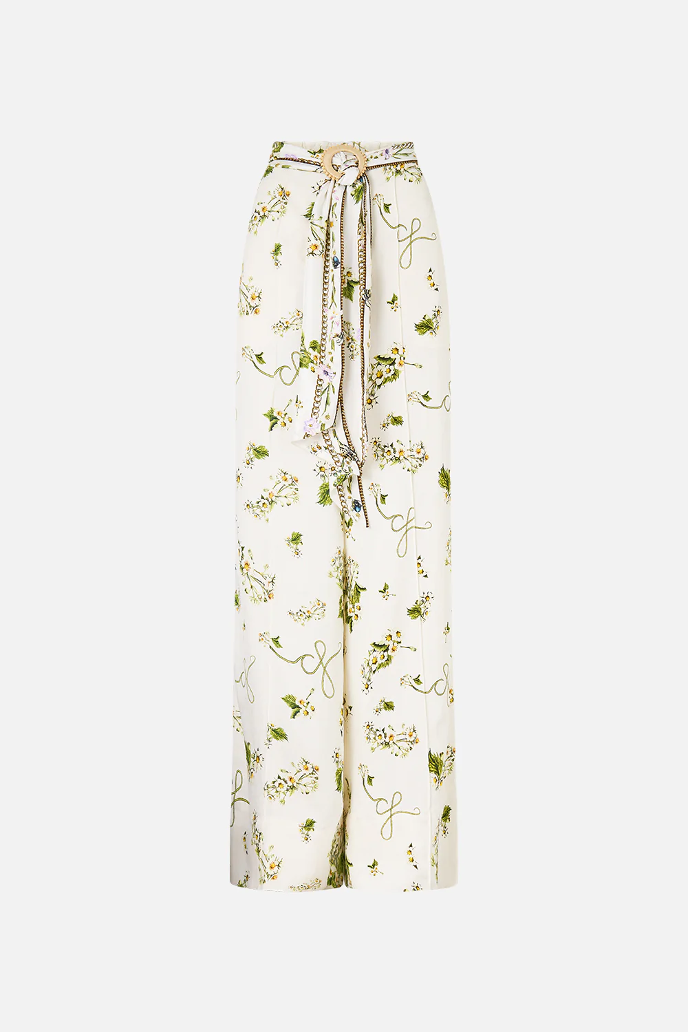 SCARF BELT WIDE LEG PANT BOTANICAL UTOPIA - Image 3