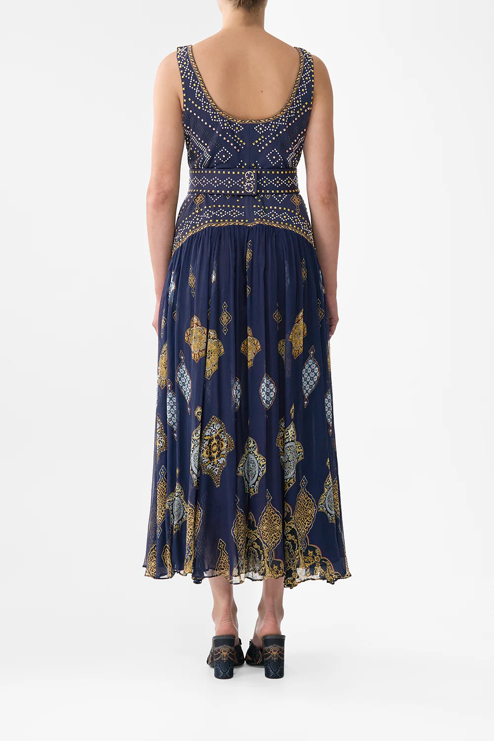 JERSEY TANK DRESS WITH CONTRAST SKIRT THE IMPERIAL GATE - Image 2